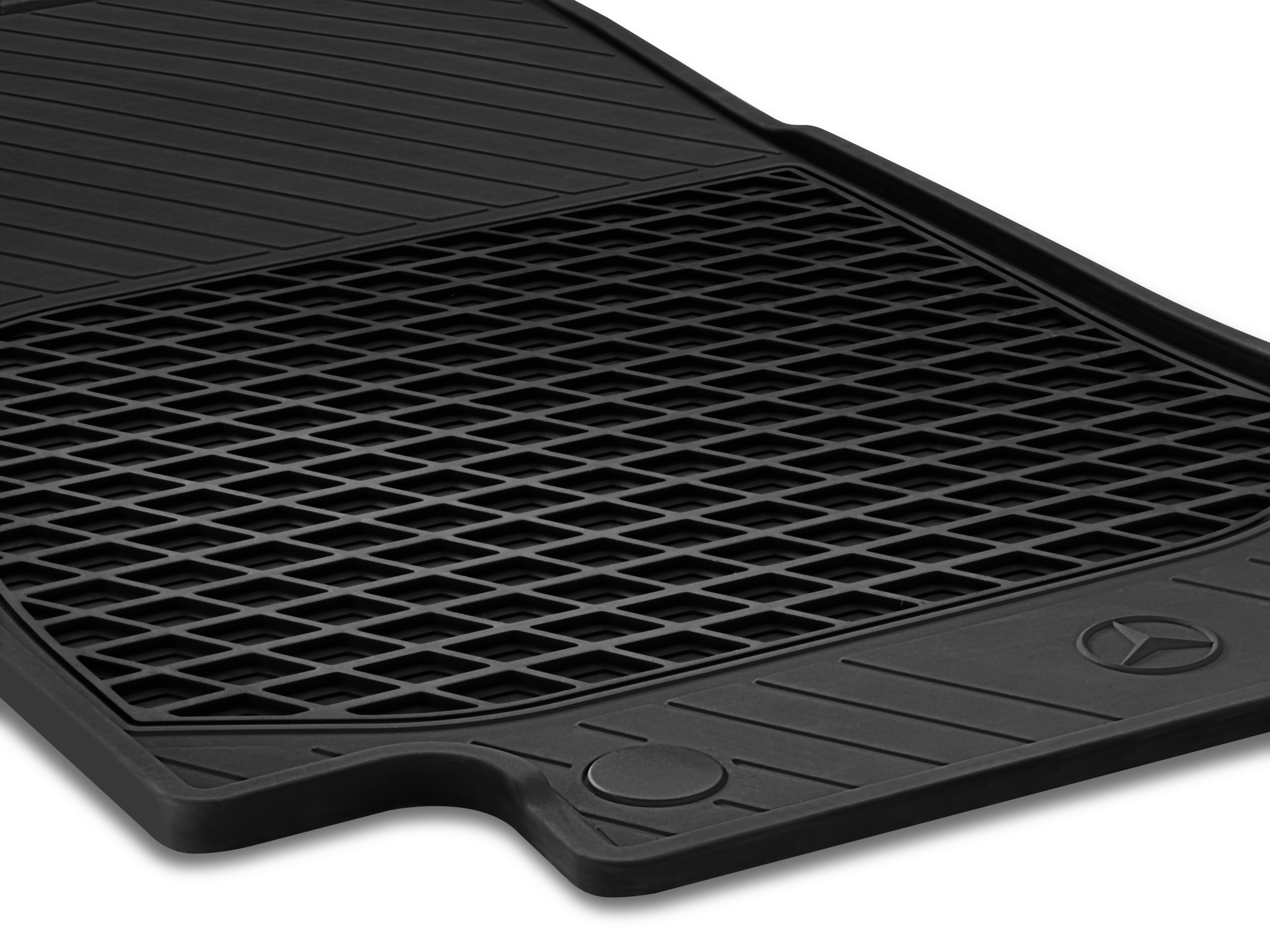 All-season floor mats CLASSIC, Driver/front passenger's mat, Set of 2 - RHD, black
