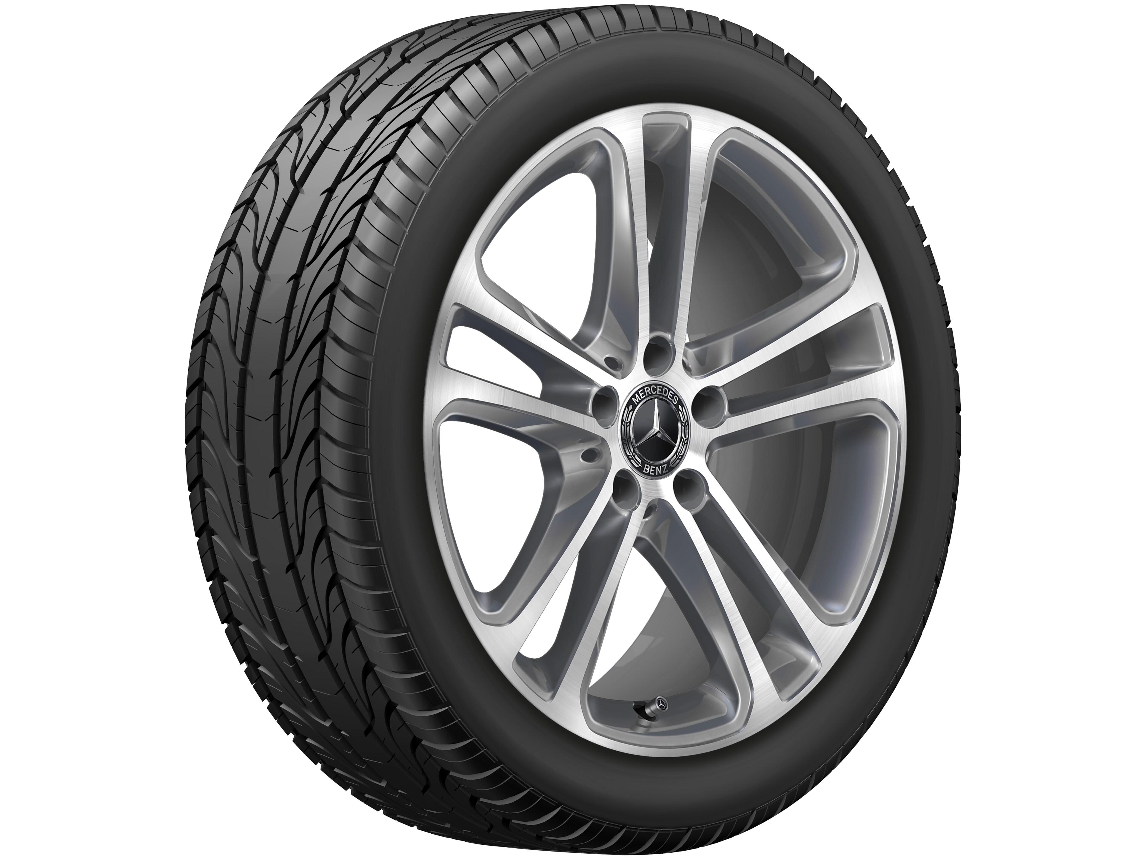 5-twin-spoke wheel, 45.7 cm (18-inch), High-sheen finish - 8,5 J x 18 ET 52, tremolite metallic, high-sheen