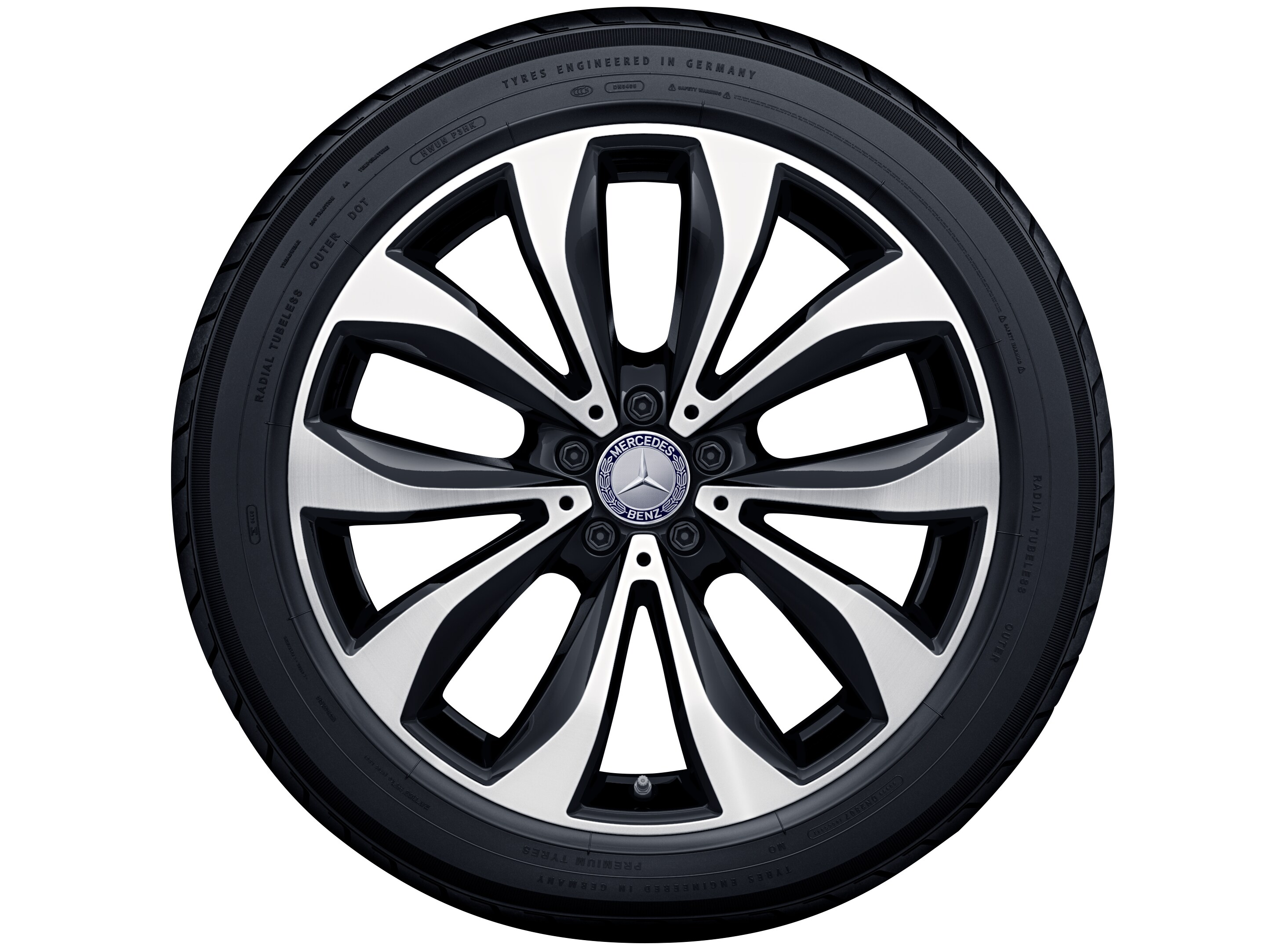 5-twin-spoke wheel, 50.8 cm (20-inch), High-sheen finish - 8,5 J x 20 ET 40, tremolite metallic, high-sheen