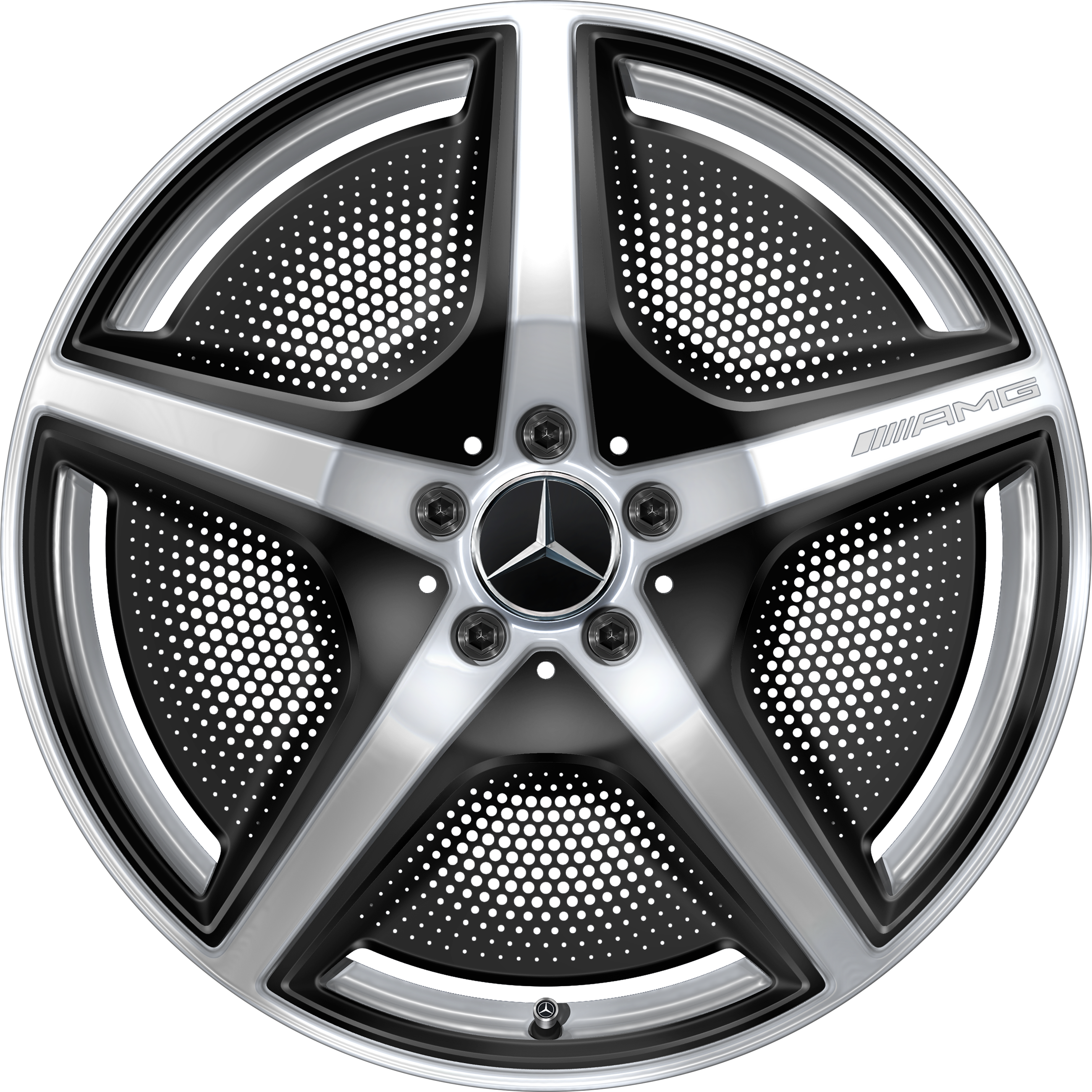 AMG 5-spoke wheel, 50.8 cm (20-inch) - 9 J x 20 ET 50, vanadium silver, high-gloss