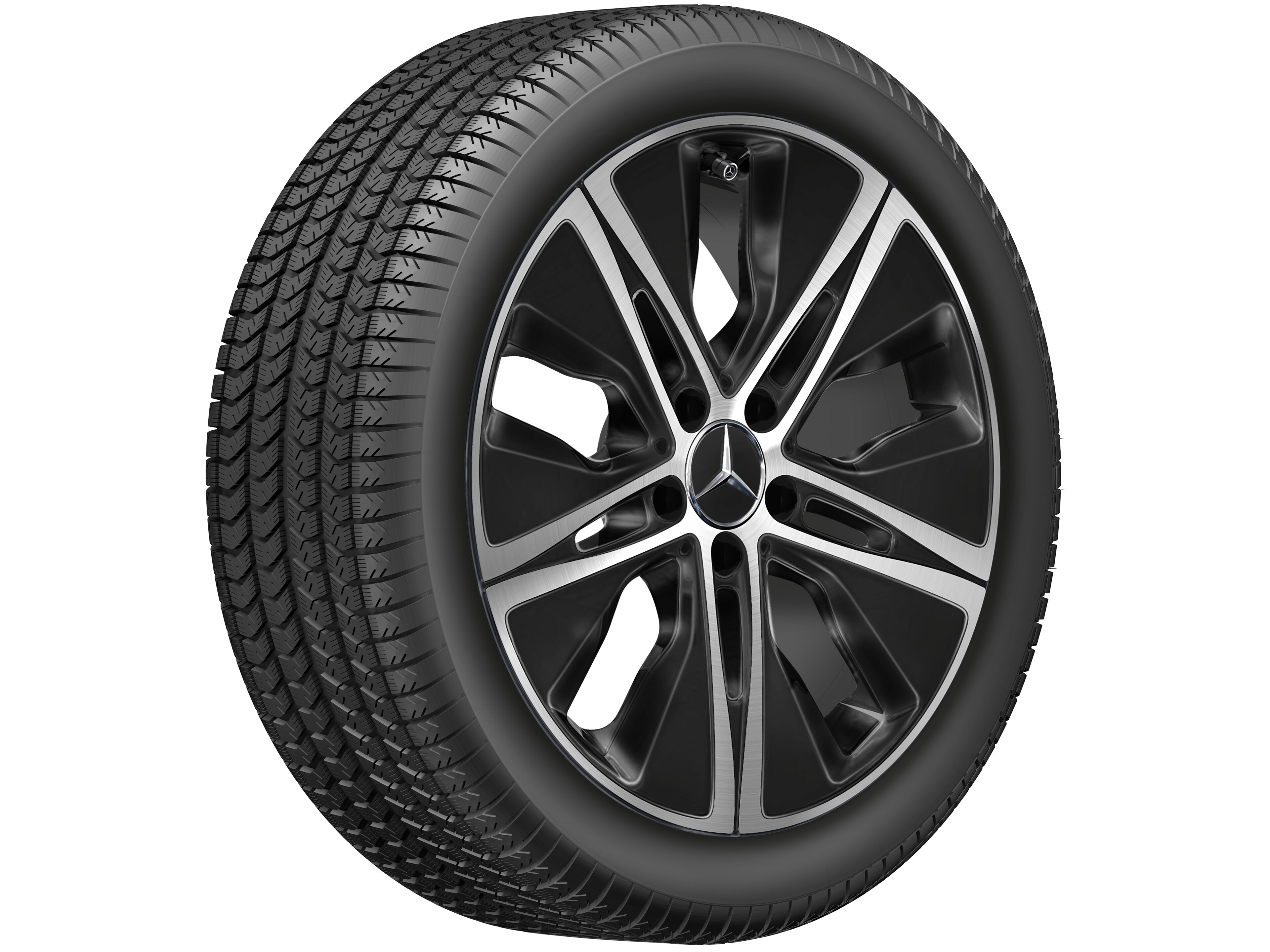 5-hole wheel, 45.7 cm (18-inch) - 8,5 J x 18 ET 56, black, high-sheen