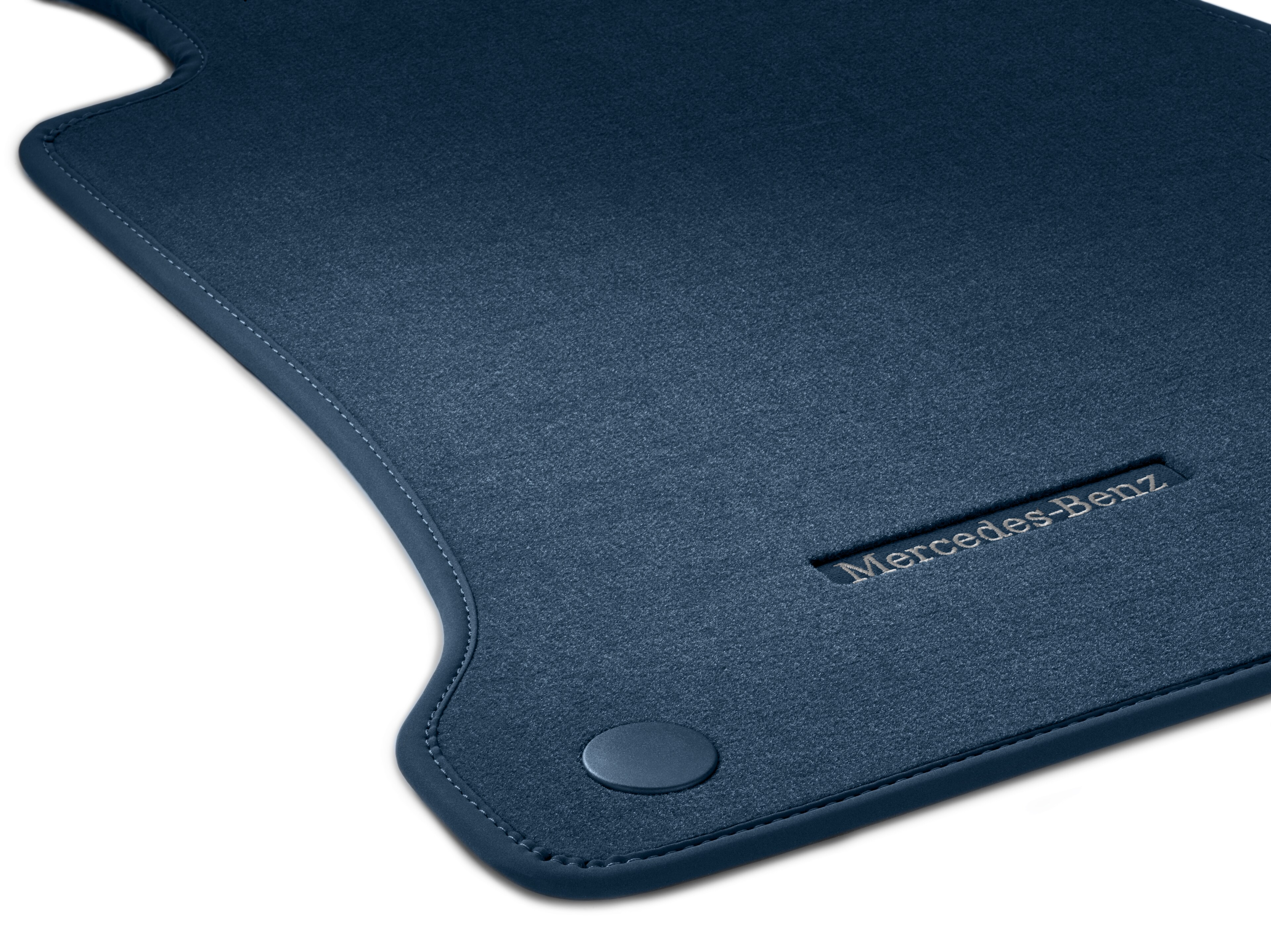 Velour floor mats CLASSIC, Set, Set of 4 - RHD, St. Tropez blue
