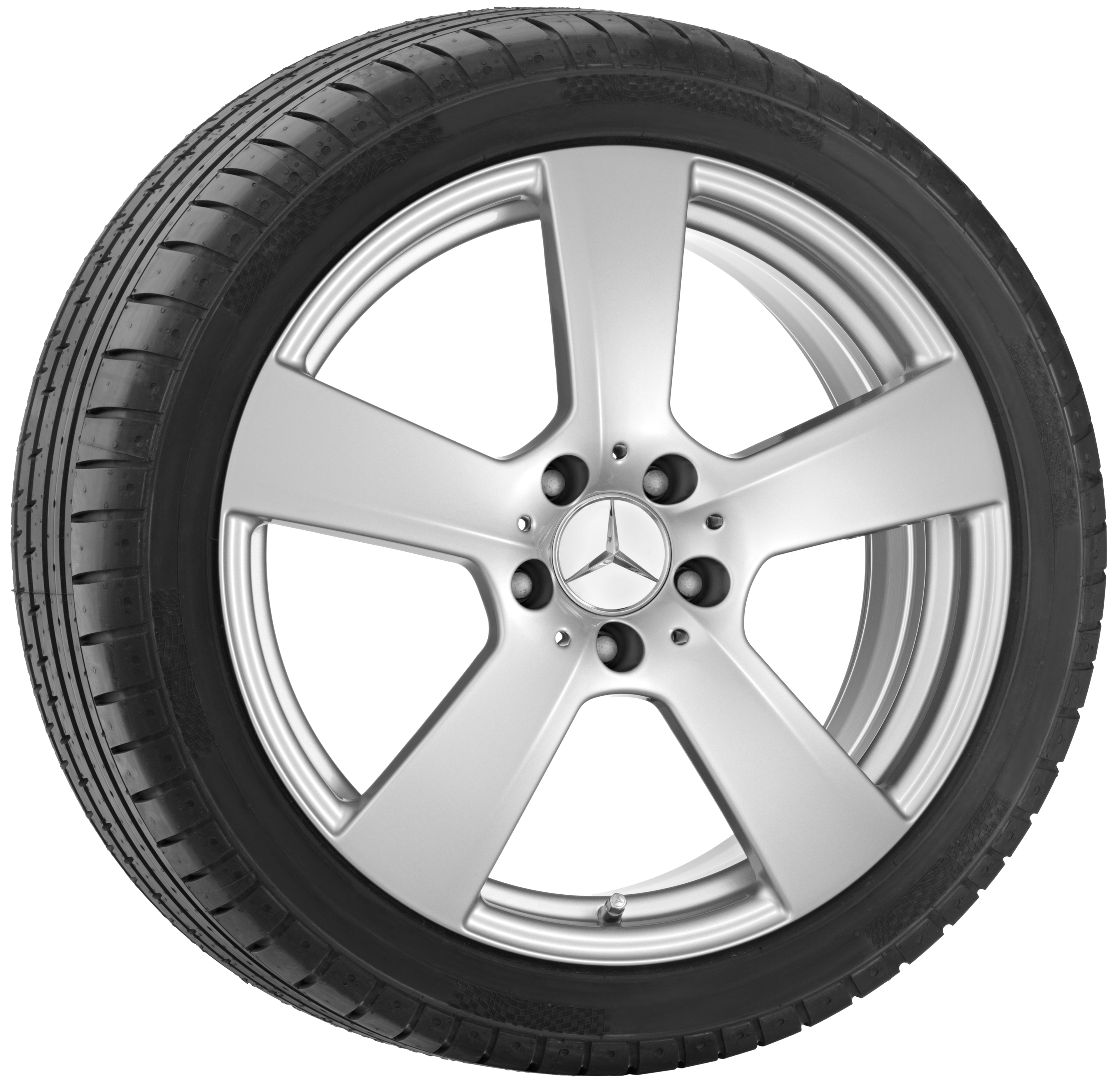 5-spoke wheel, 45.7 cm (18-inch) - 8,5 J x 18 ET 49, titanium silver