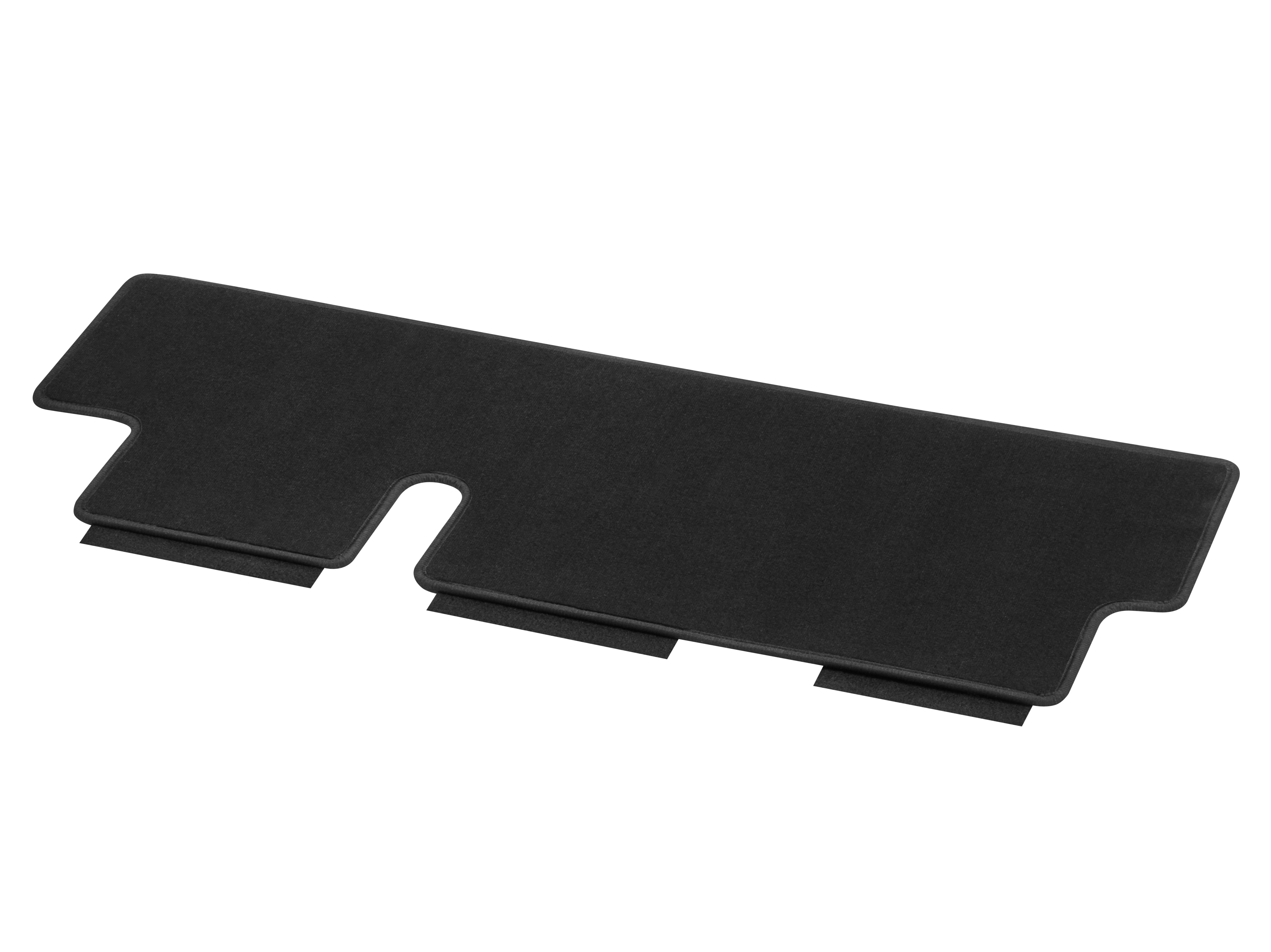 Velour floor mats, Luggage compartment, with single rail, Set of 1, IN1, U3R/UR3 - LHD/RHD, black