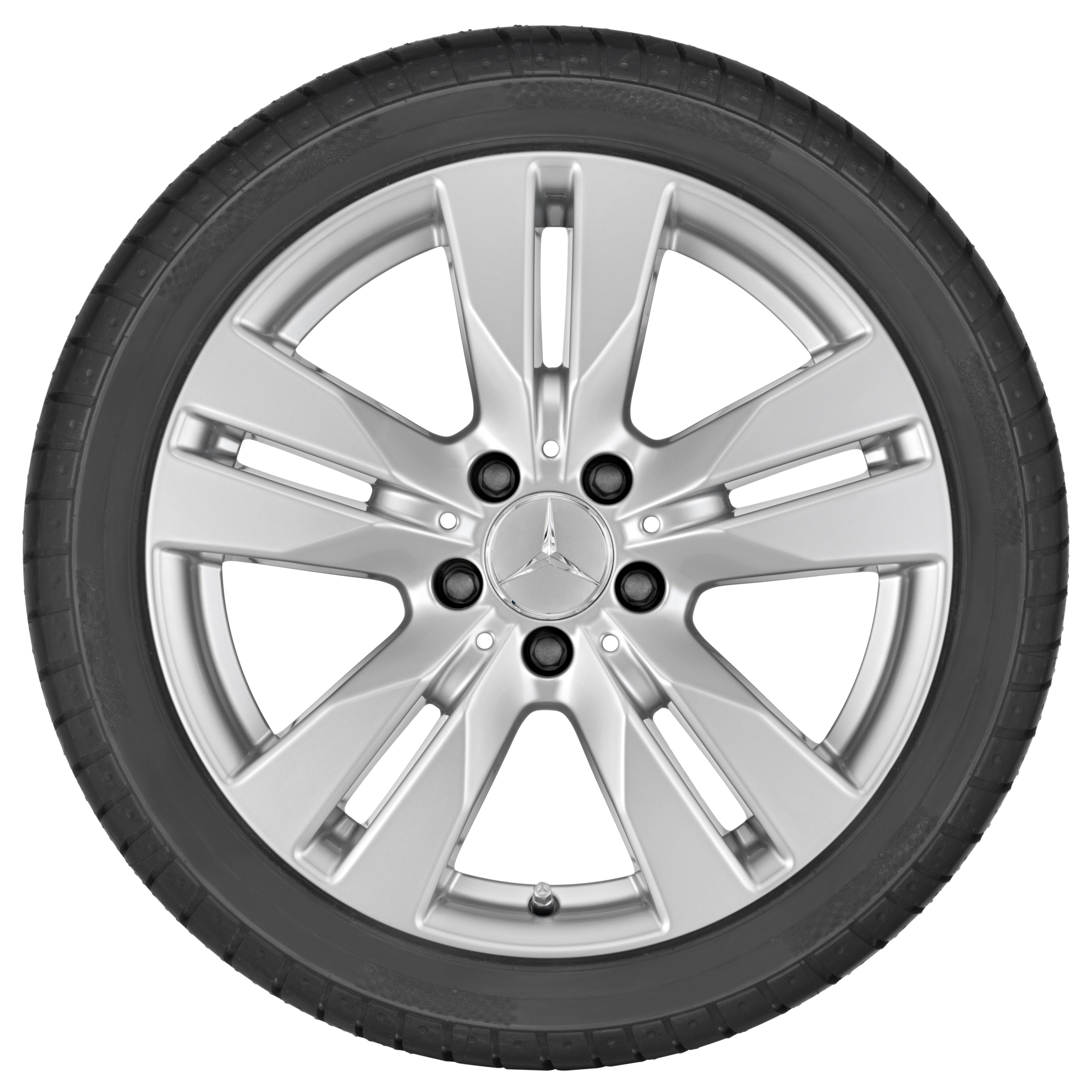 5-twin-spoke wheel, 43.2 cm (17-inch) - 7,5 J x 17 ET 45, titanium silver, high-sheen
