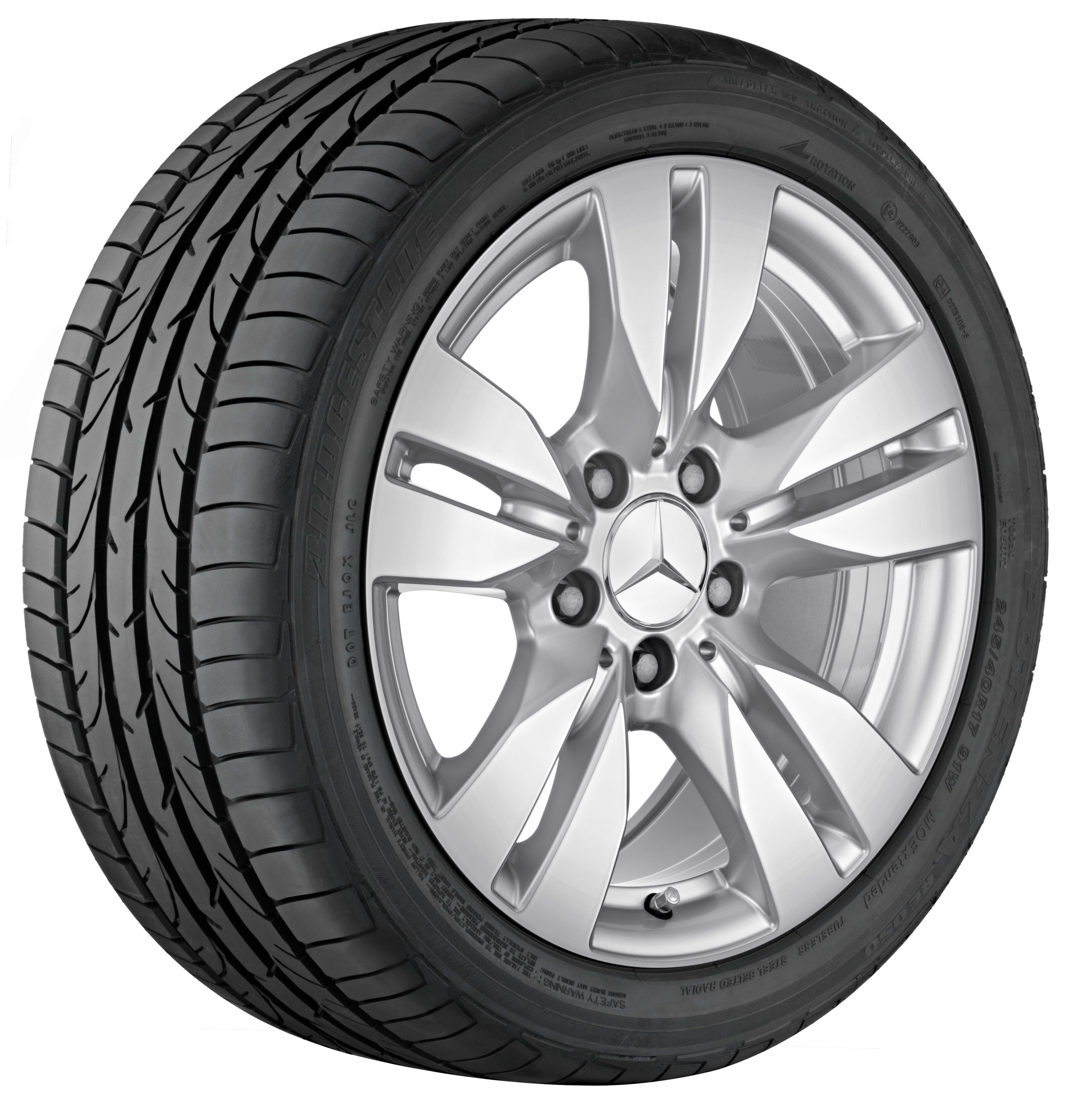 5-twin-spoke wheel, 43.2 cm (17-inch)