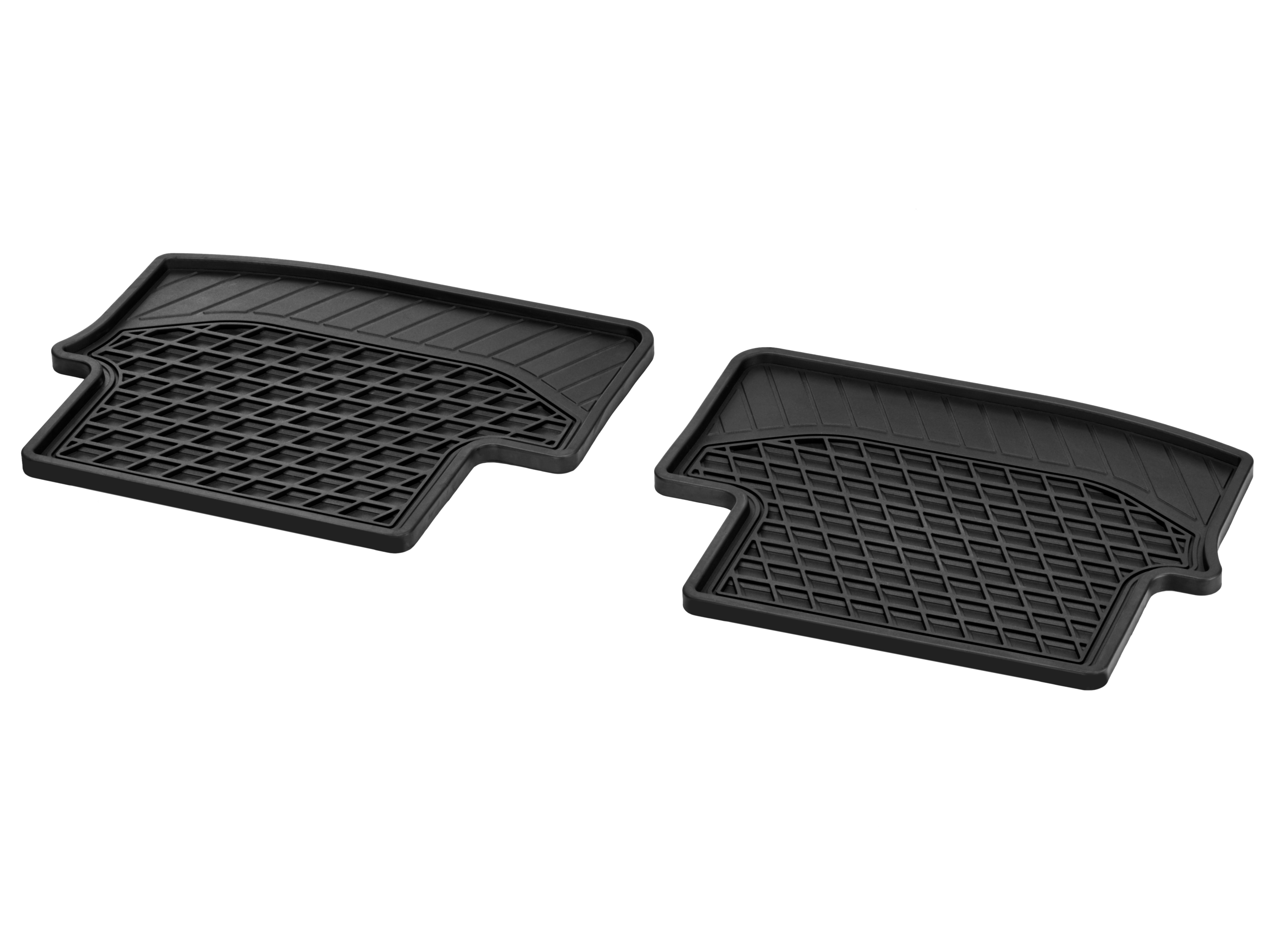 All-season floor mats CLASSIC, Rear, Set of 2 - LHD/RHD, black
