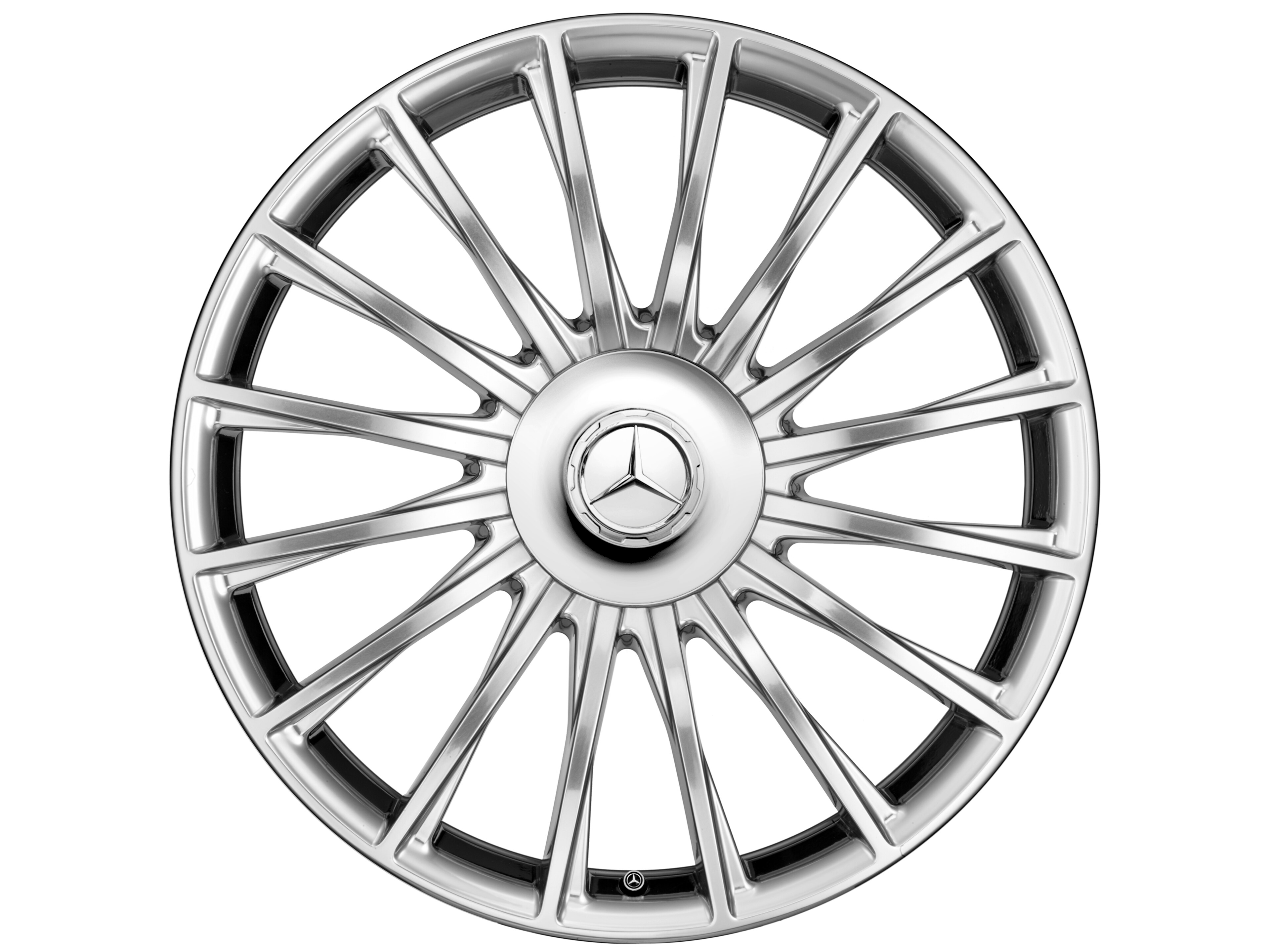Multi-spoke wheel, 50.8 cm (20-inch) - 8,5 J x 20 ET 38, silver-coloured, polished