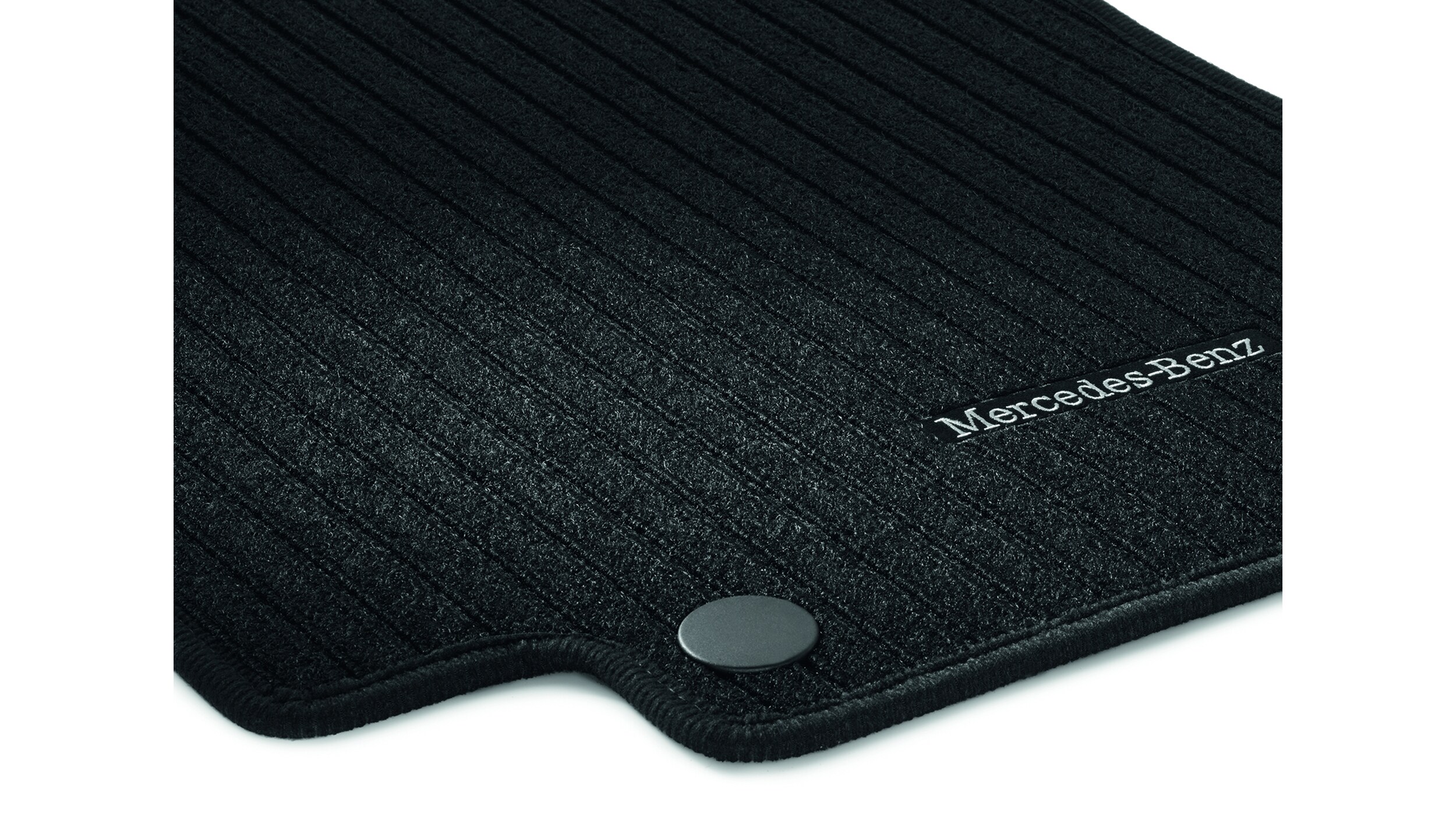 Ribbed mats, CLASSIC, Driver/front passenger's mat, Set of 2 - LHD, black
