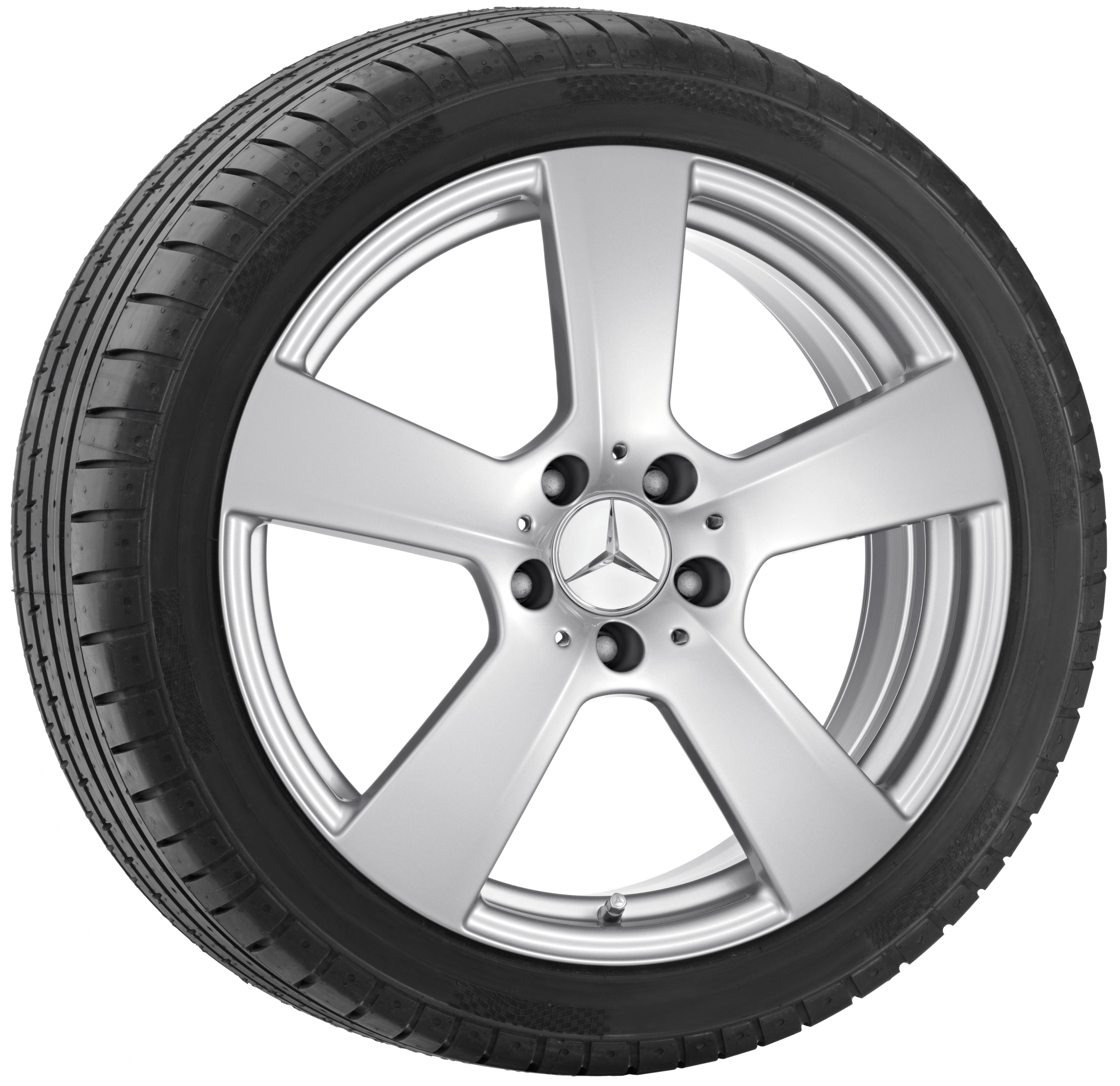 5-spoke wheel, 45.7 cm (18-inch) - 9 J x 18 ET 54, titanium silver