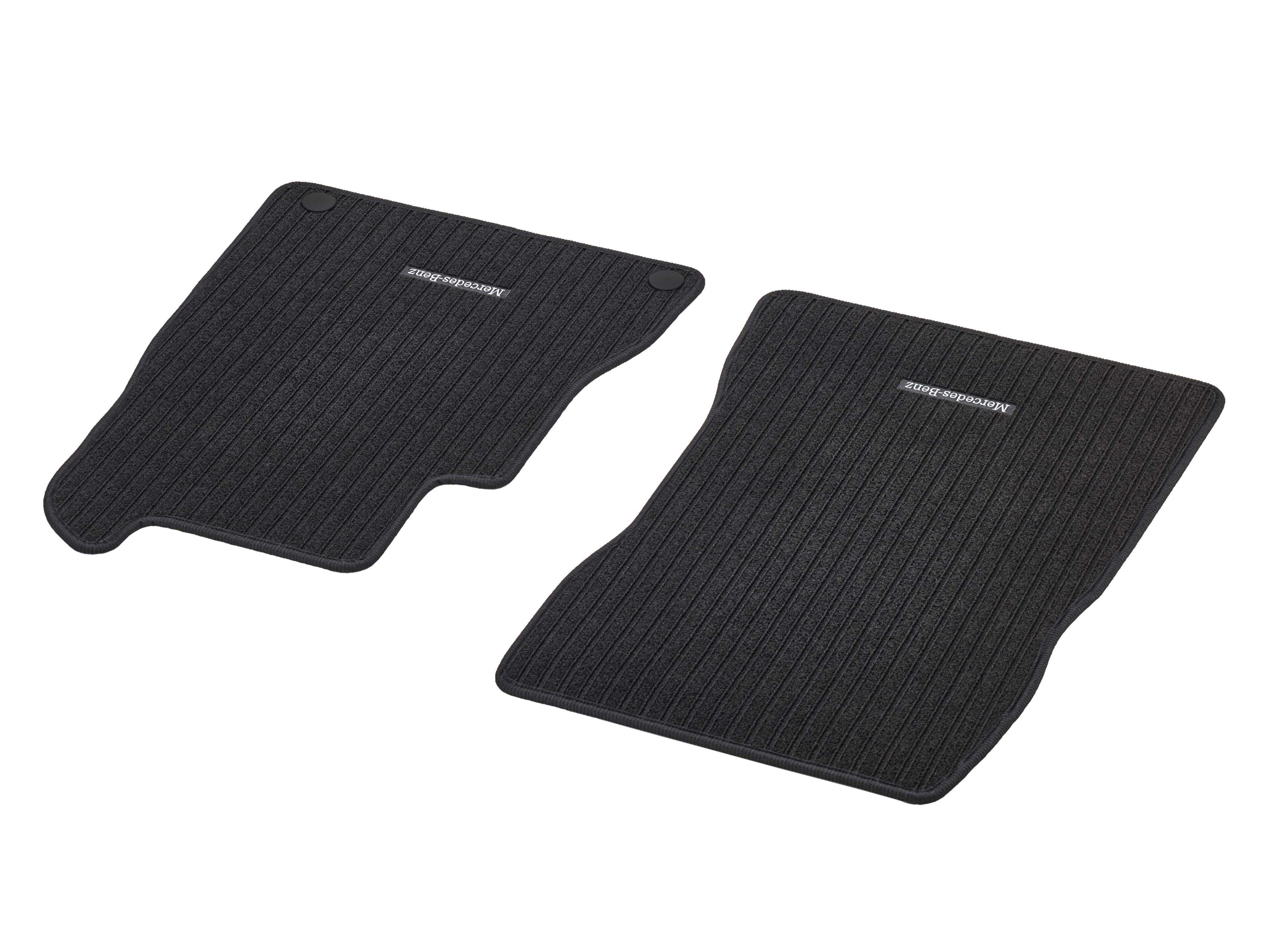 Ribbed mats, CLASSIC, Driver/front passenger's mat, Set of 2 - RHD, black