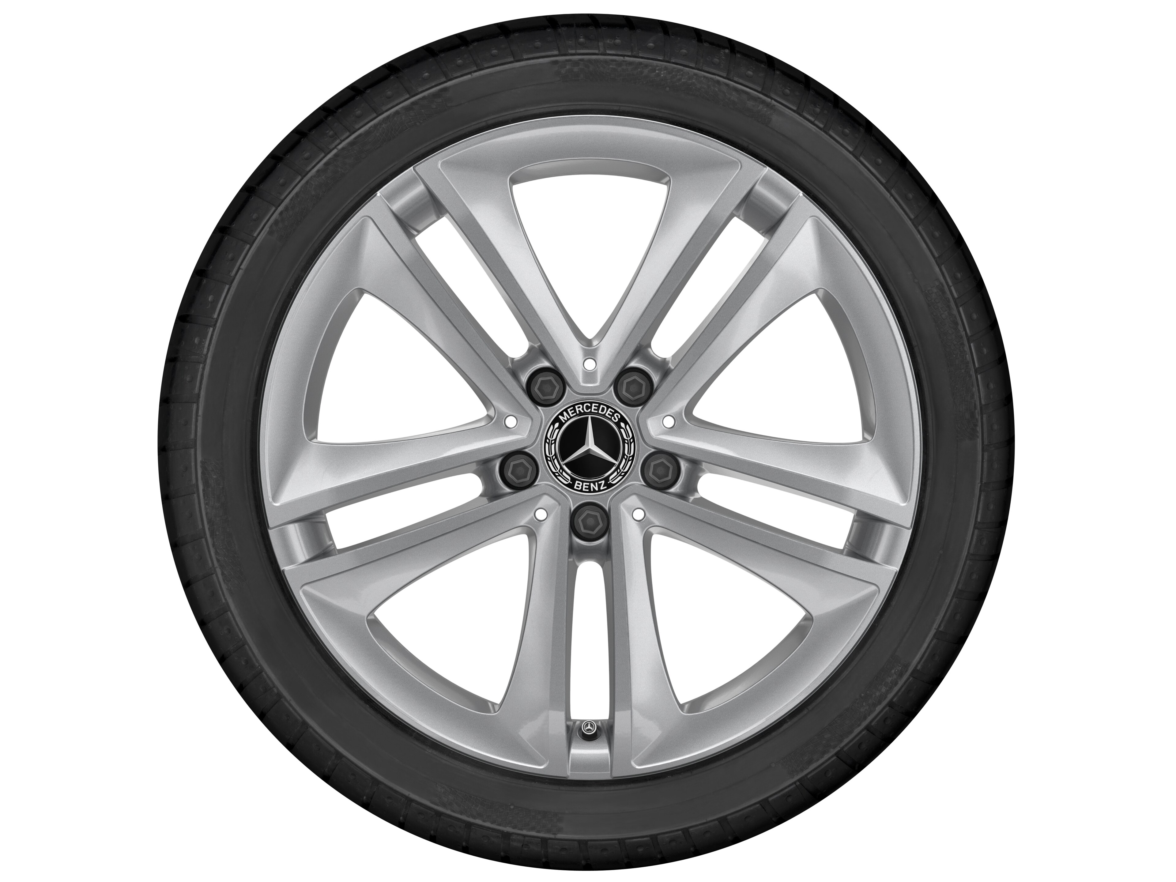 5-twin-spoke wheel, 45.7 cm (18-inch) - 8 J x 18 ET 33, vanadium silver
