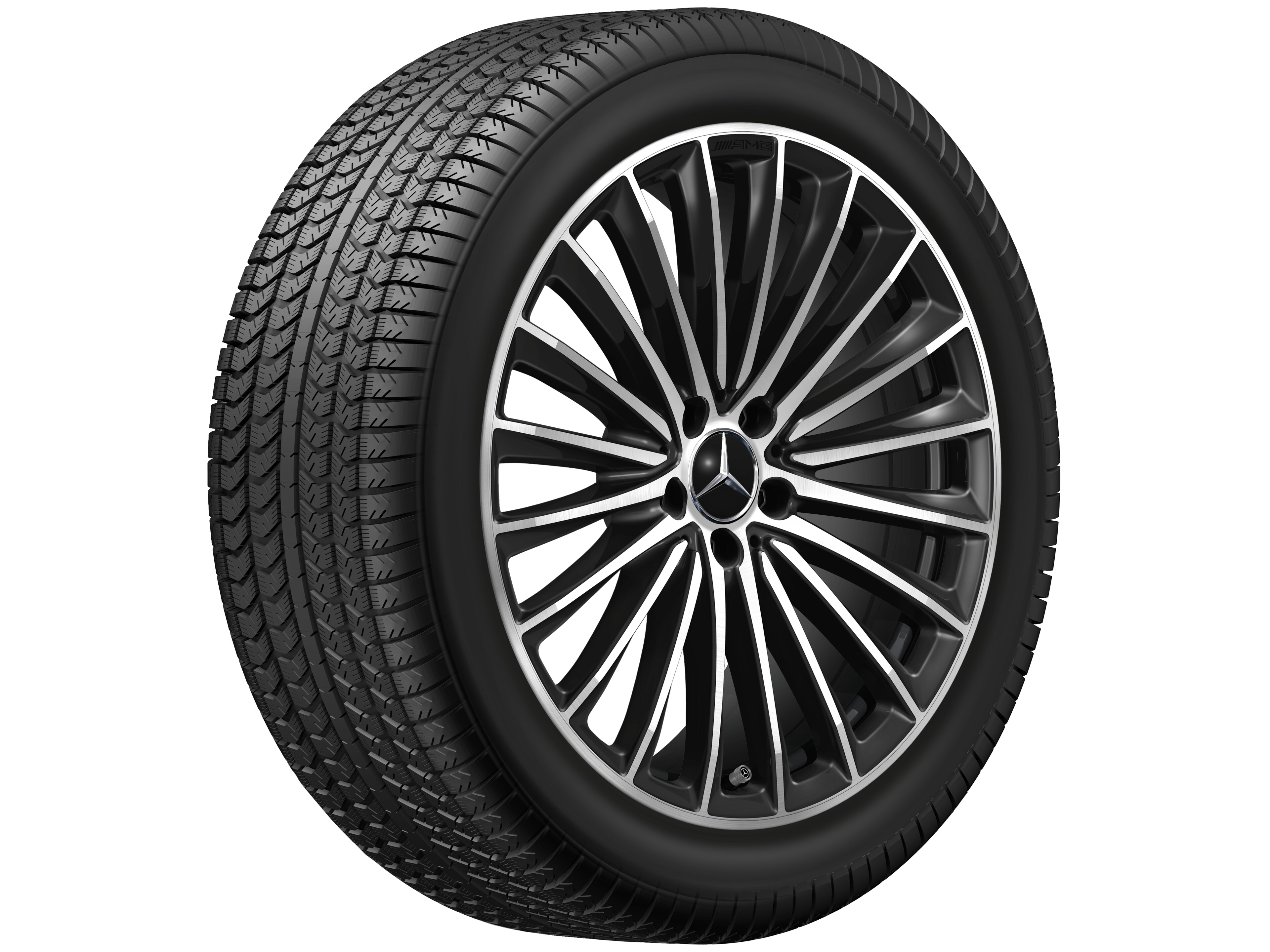 AMG multi-spoke wheel, 50.8 cm (20-inch) - 8,5 J x 20 ET 34,5, black, high-sheen