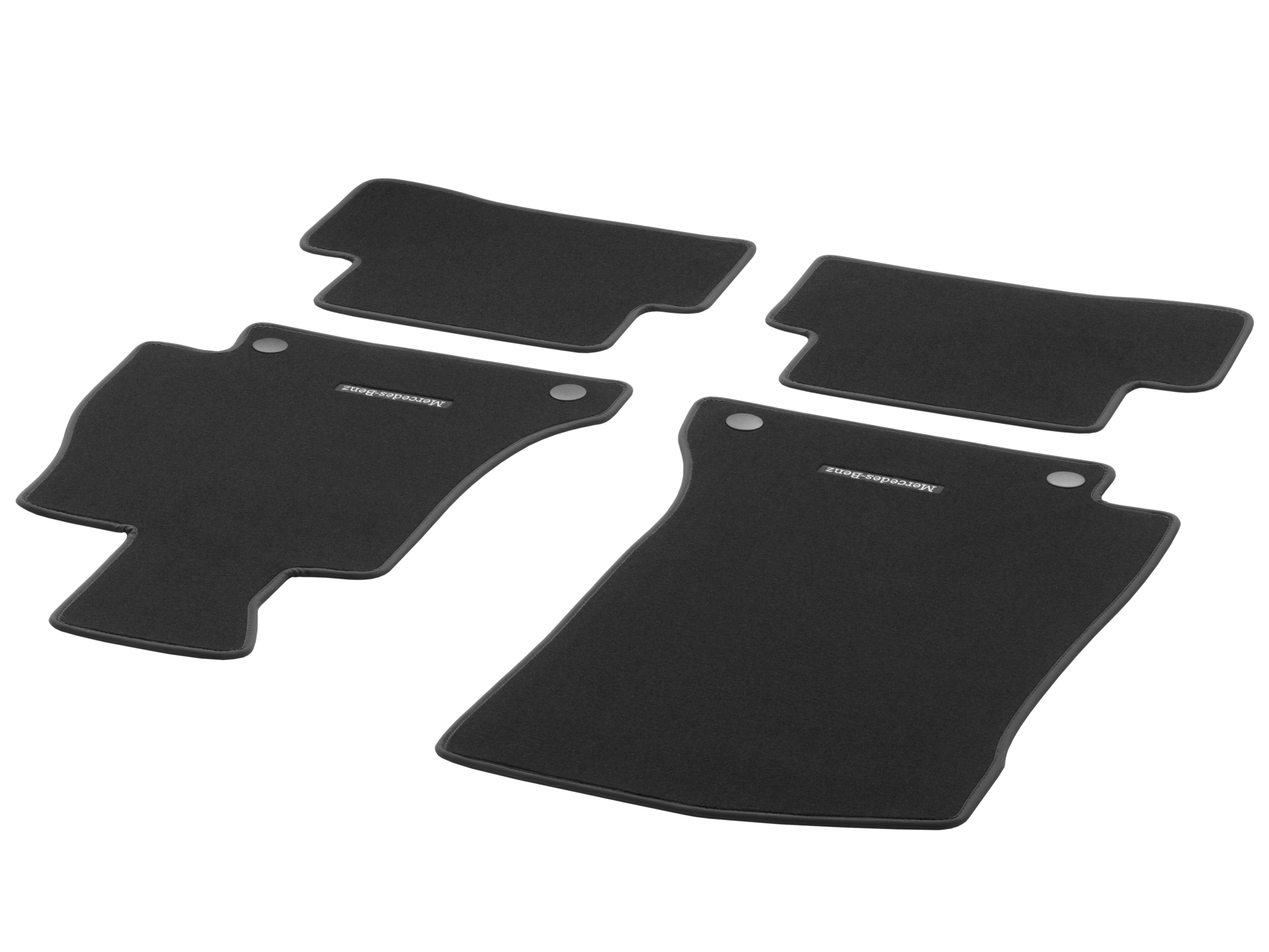 Velour floor mats CLASSIC, Set, Set of 4 - RHD, black