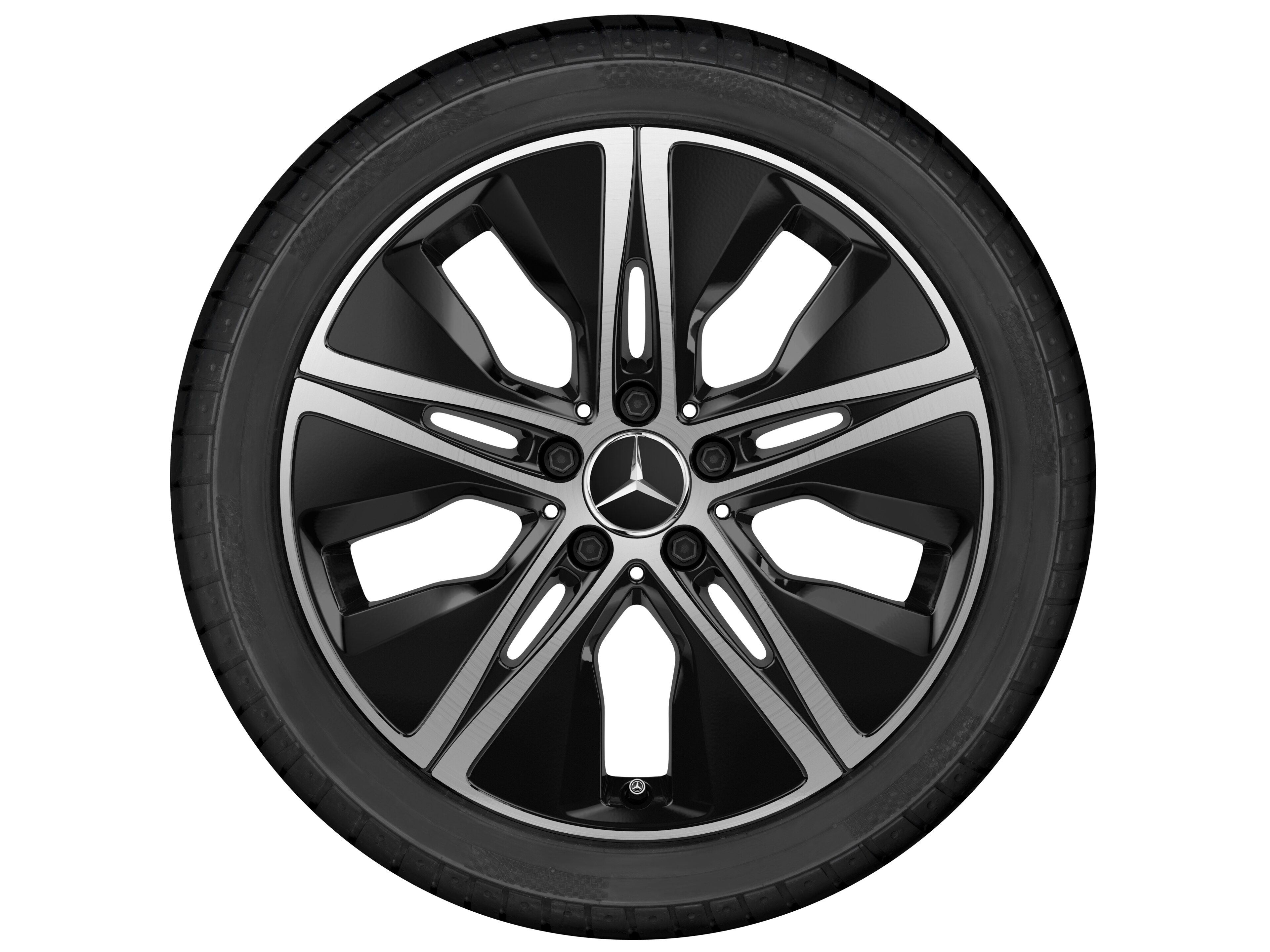 5-hole wheel, Aero, 45.7 cm (18-inch) - 7,5 J x 18 ET 49, black, high-sheen
