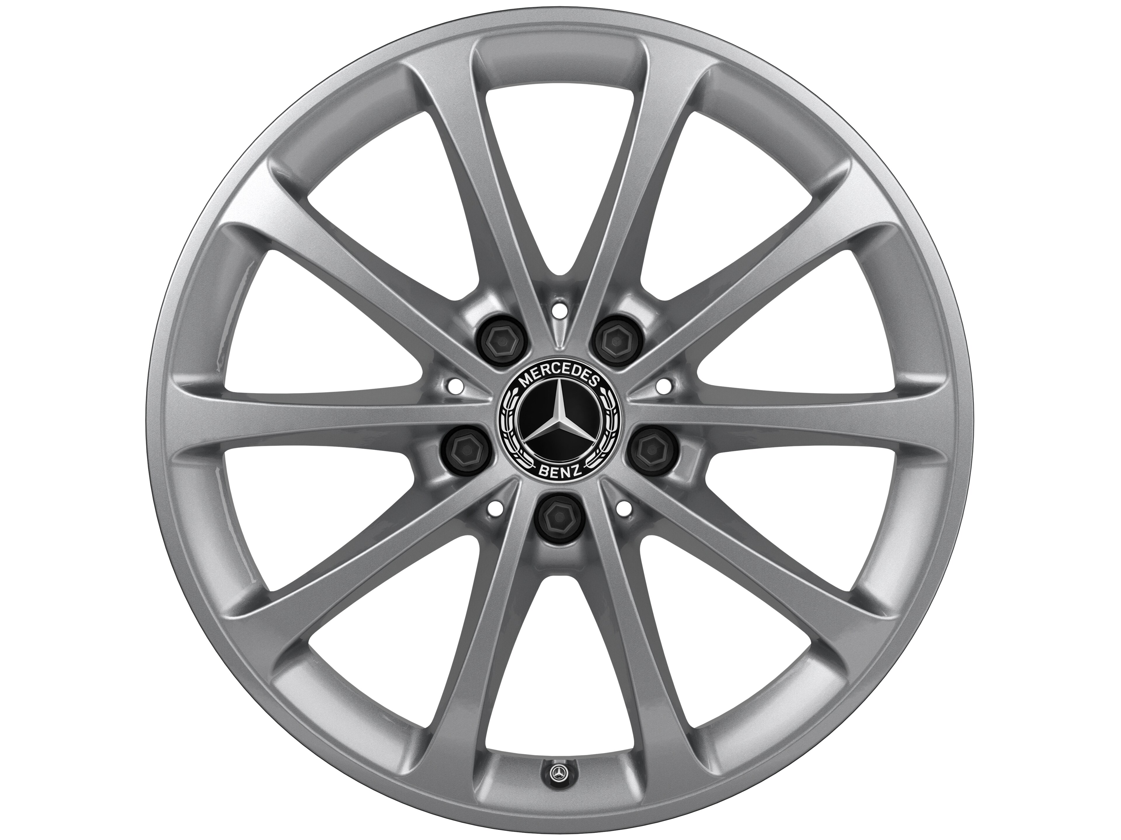 10-spoke wheel, 43.2 cm (17-inch) - 6,5 J x 17 ET 44, vanadium silver, painted