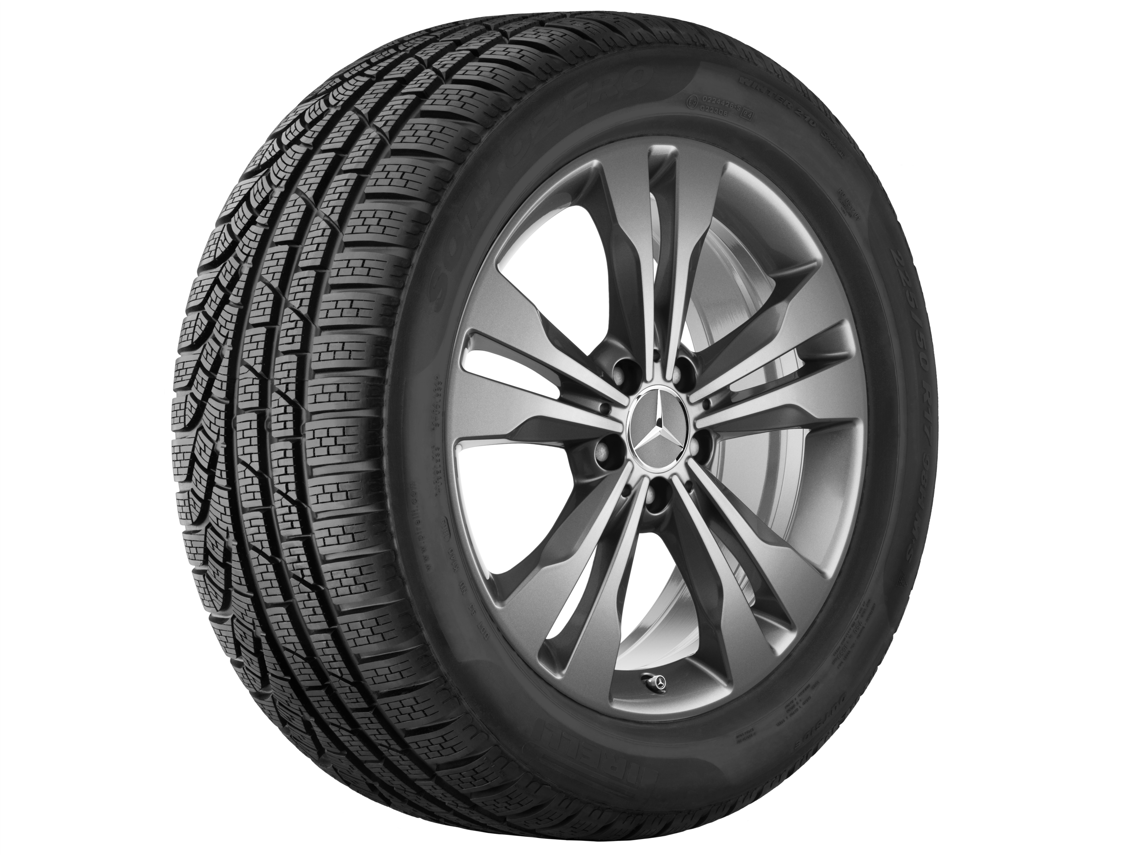 5-twin-spoke wheel, 45.7 cm (18-inch) - 7,5 J x 18 ET 52, himalaya grey, painted