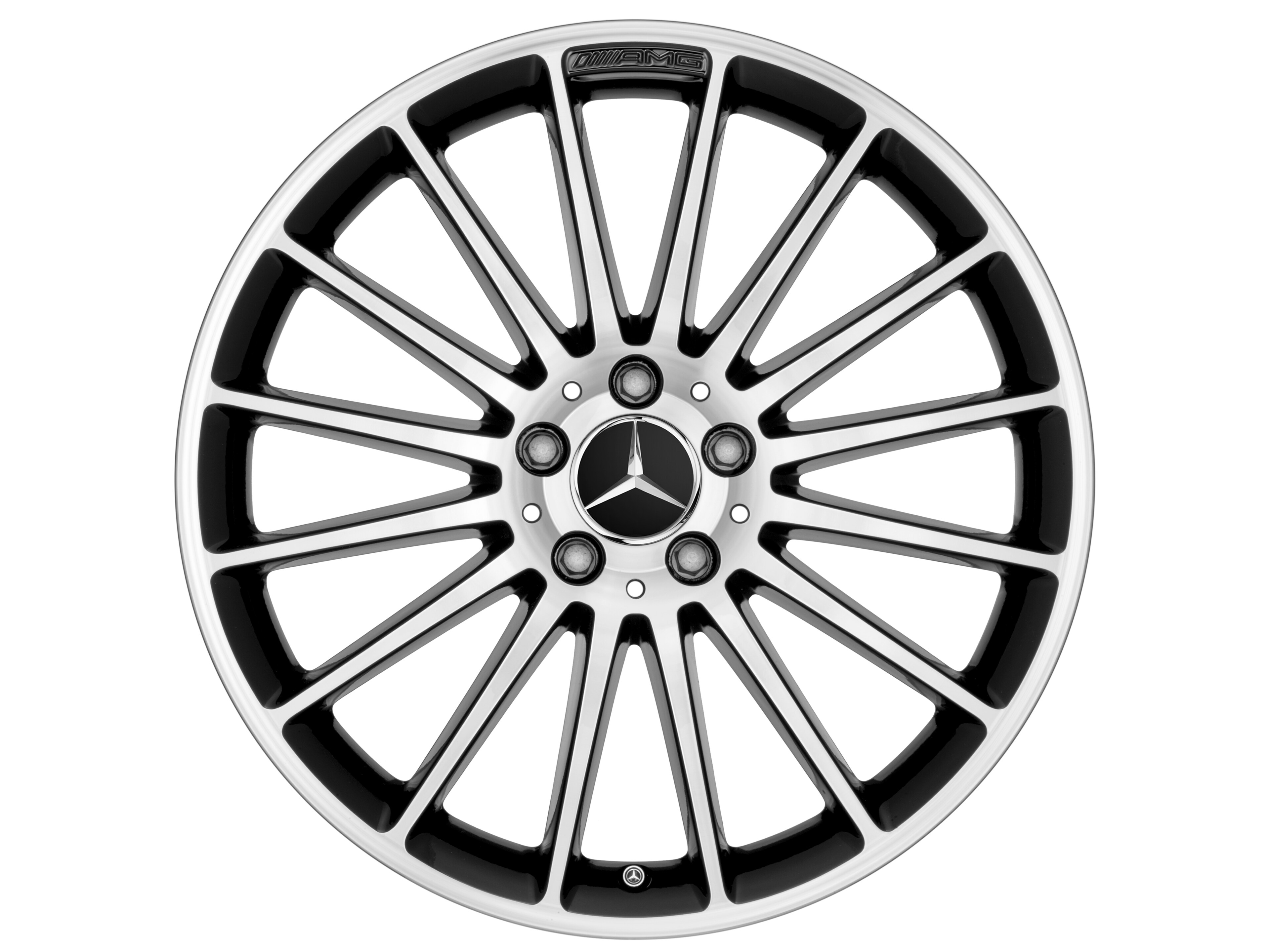 AMG multi-spoke wheel, 48.3 cm (19-inch) - 8 J x 19 ET 48, black, high-sheen