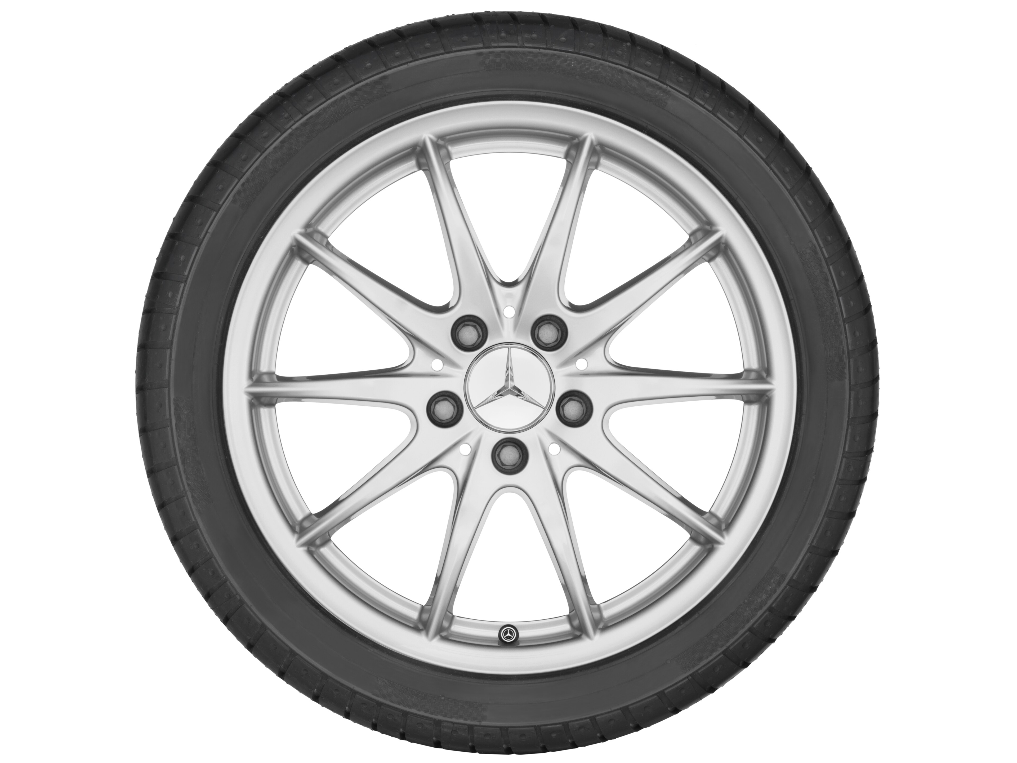 5-twin-spoke wheel, 43.2 cm (17-inch) - 7,5 J x 17 ET 52,5, titanium silver, painted