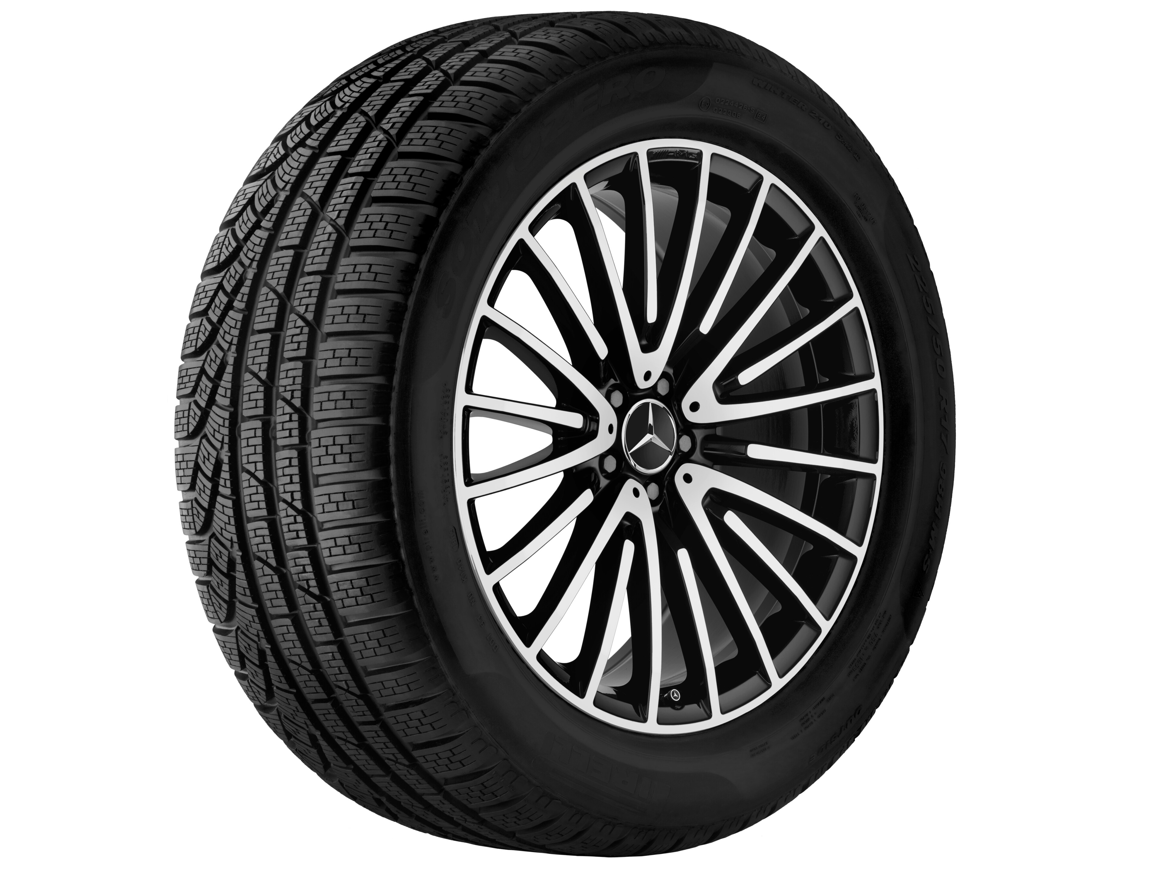 AMG multi-spoke wheel, 55.9 cm (22-inch) - 10,5 J x 22 ET 45, black, high-sheen