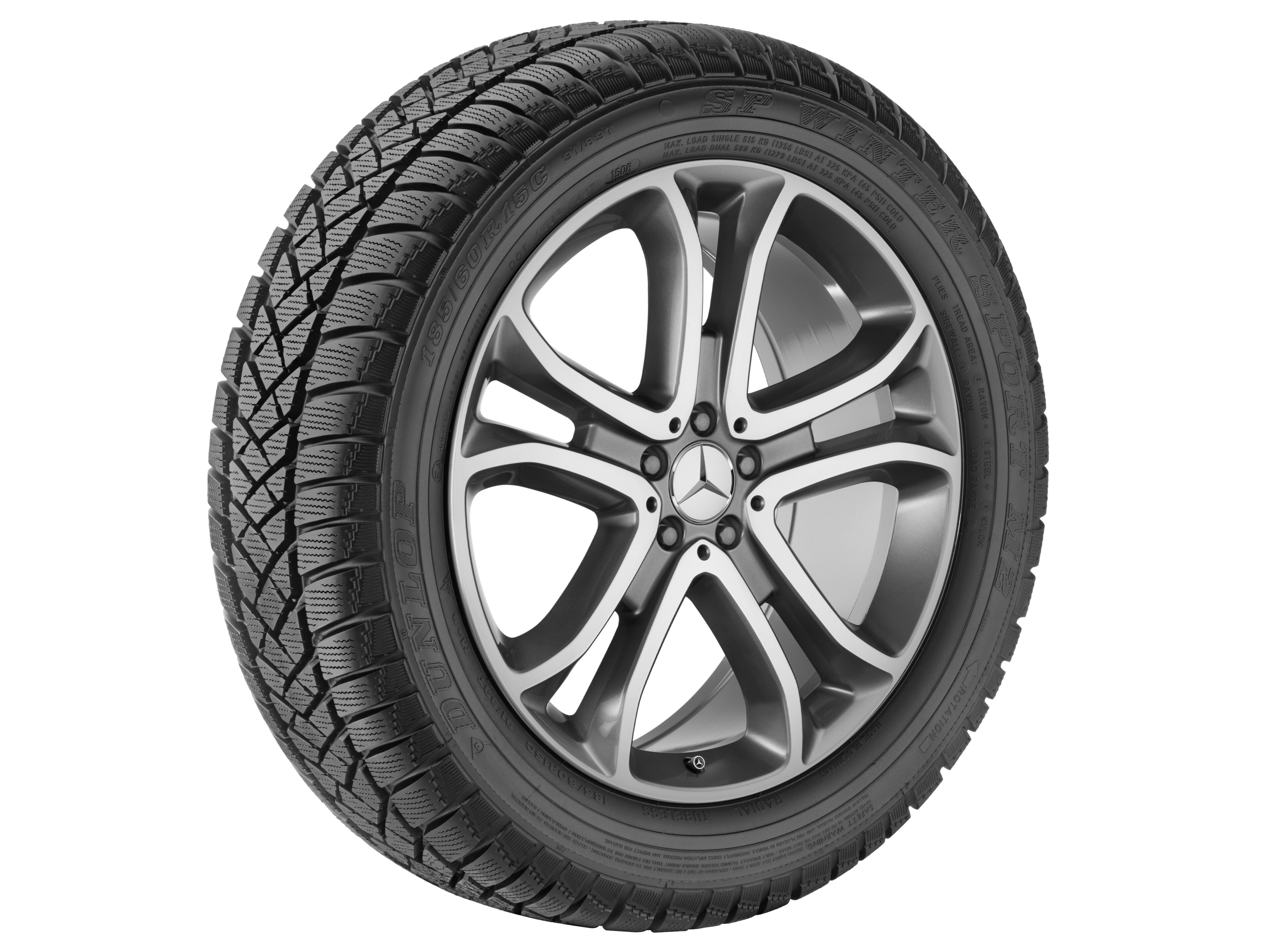 5-twin-spoke wheel, 53.3 cm (21-inch), High-sheen finish - 9 J x 21 ET 53, himalaya grey, high-sheen