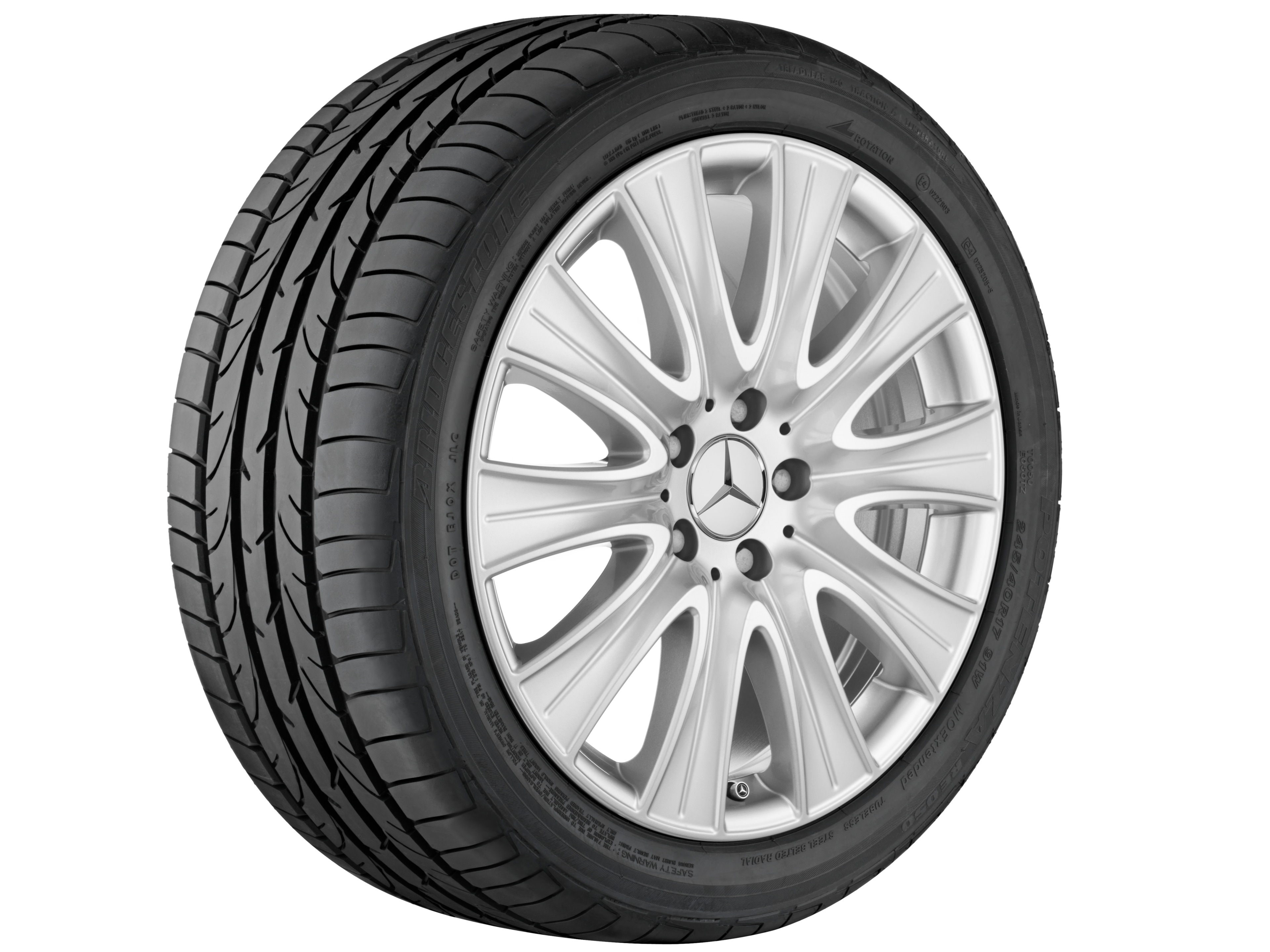10-spoke wheel, 45.7 cm (18-inch) - 8,5 J x 18 ET 35,3, vanadium silver
