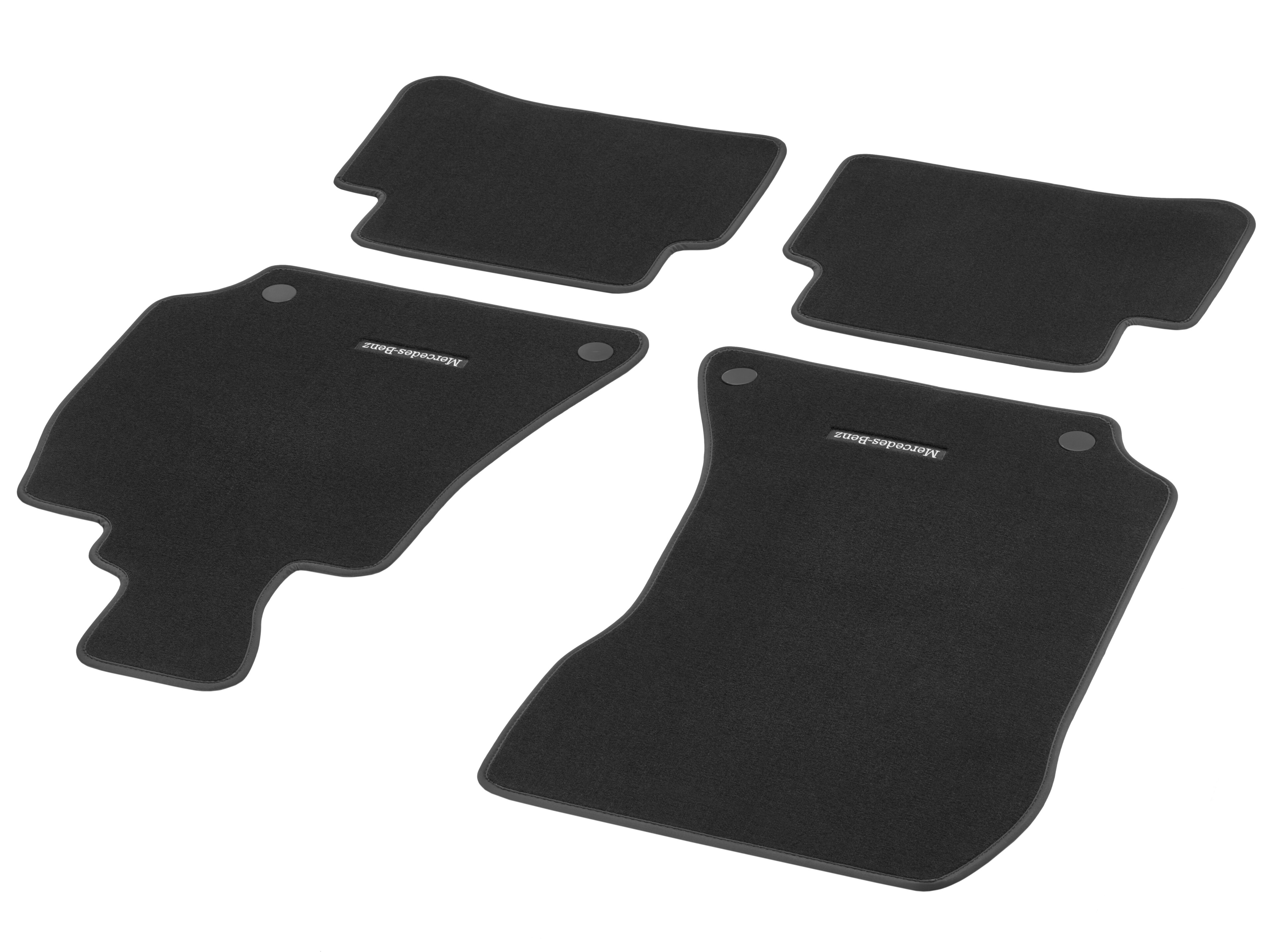 Velour floor mats CLASSIC, Set, Set of 4 - RHD, black