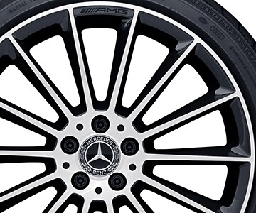 AMG multi-spoke wheel, 50.8 cm (20-inch), High-sheen finish - 8 J x 20 ET 33, black, high-sheen