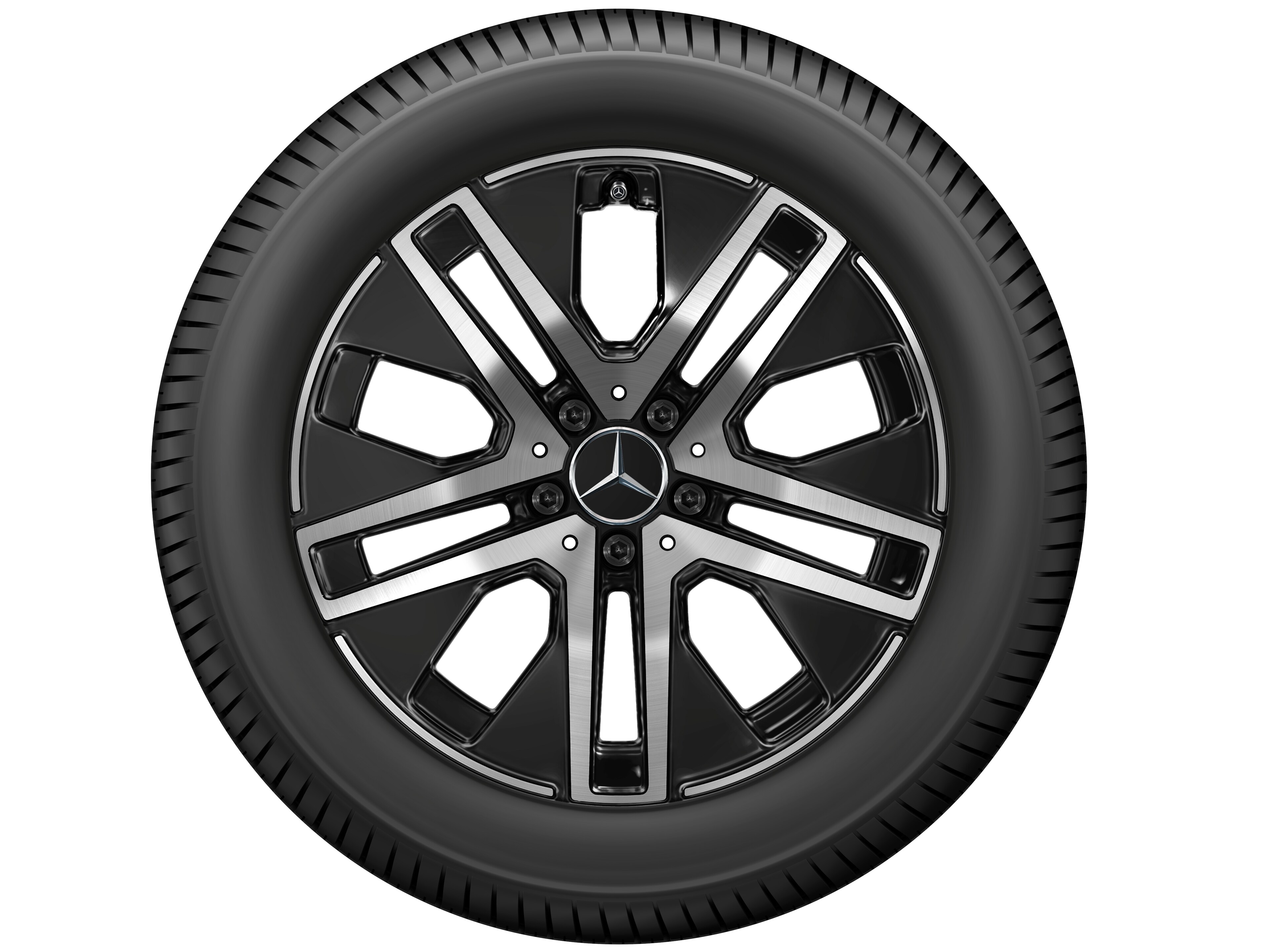 5-twin-spoke wheel, Aero, 45.7 cm (18-inch) - 7,5 J x 18 ET 53, black, high-sheen