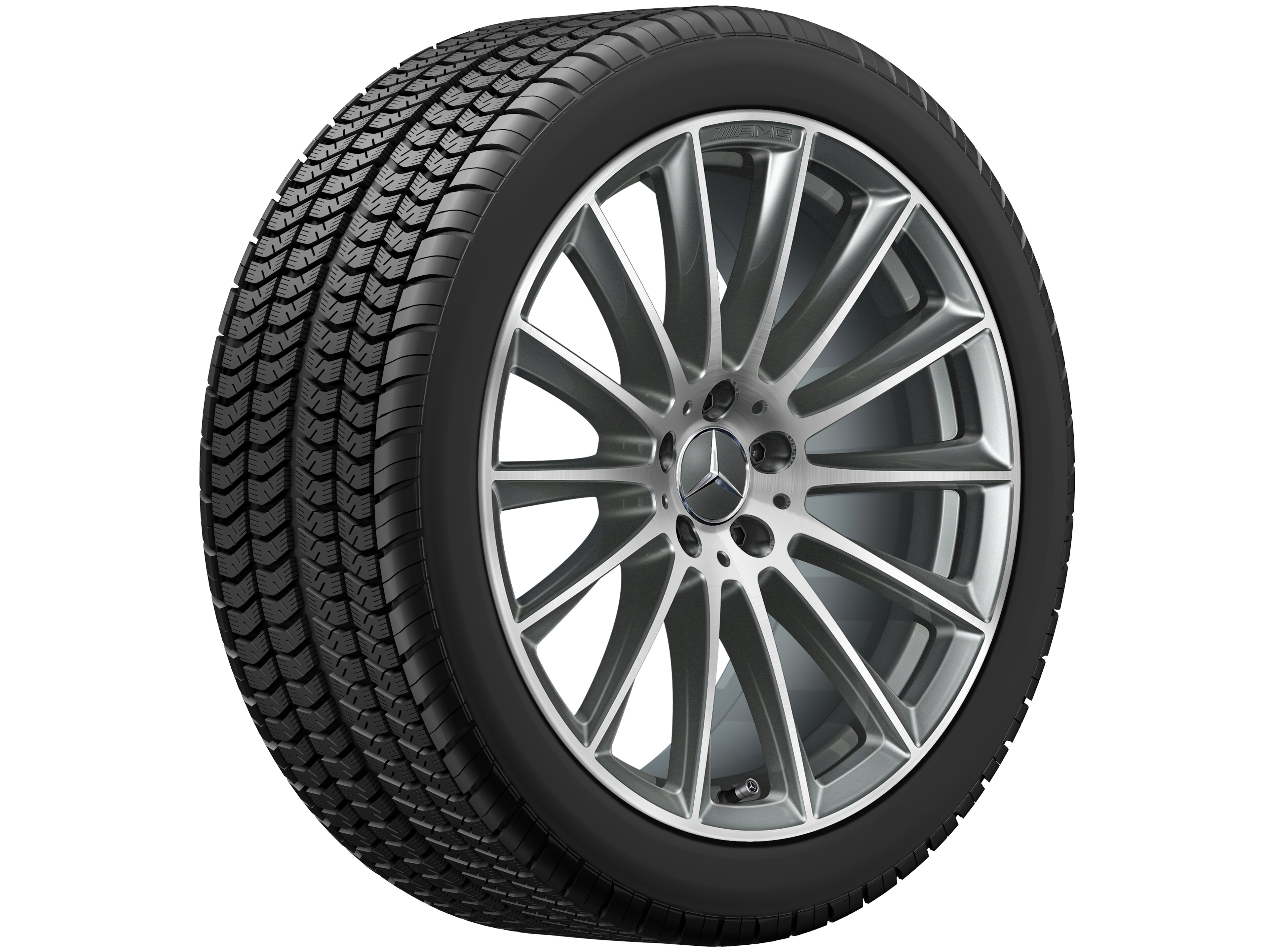 AMG multi-spoke wheel, 50.8 cm (20-inch) - 9 J x 20 ET 34, titanium grey, high-sheen
