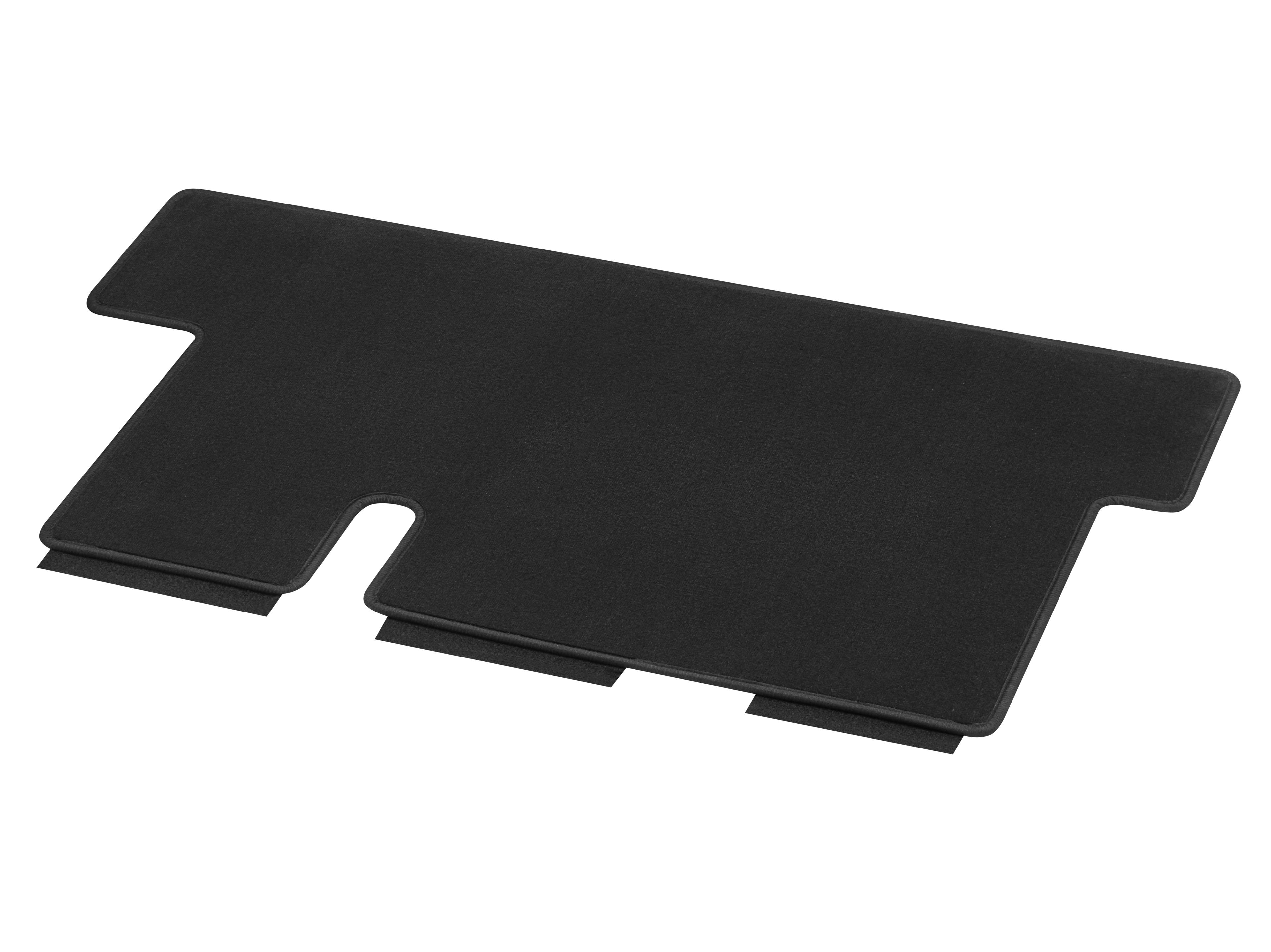 Velour floor mats, Luggage compartment, with single rail, Set of 1, IN2, U3R/UR3 - LHD/RHD, black