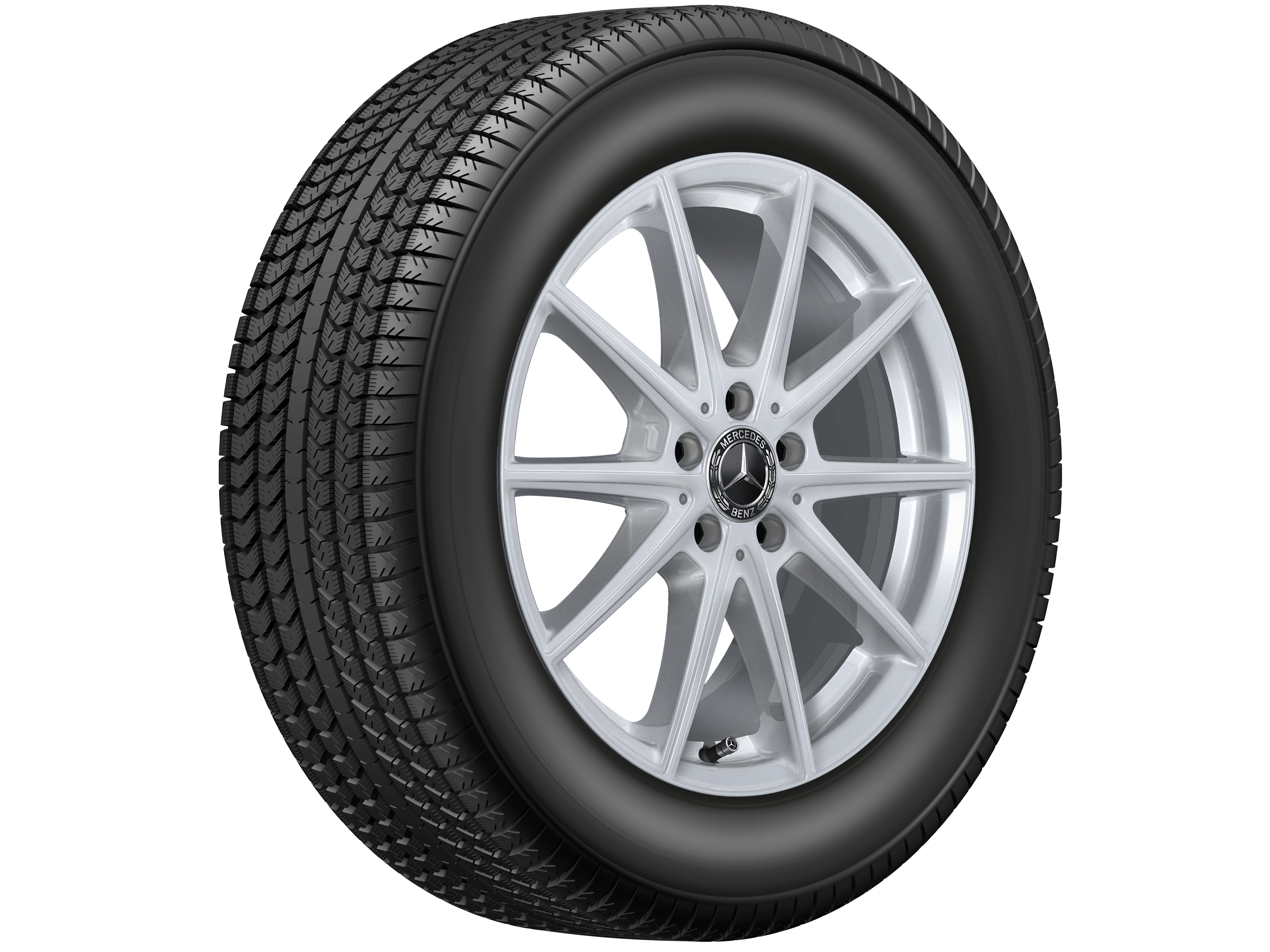 5-twin-spoke wheel, 45.7 cm (18-inch) - 7,5 J x 18 ET 52,5, vanadium silver, painted