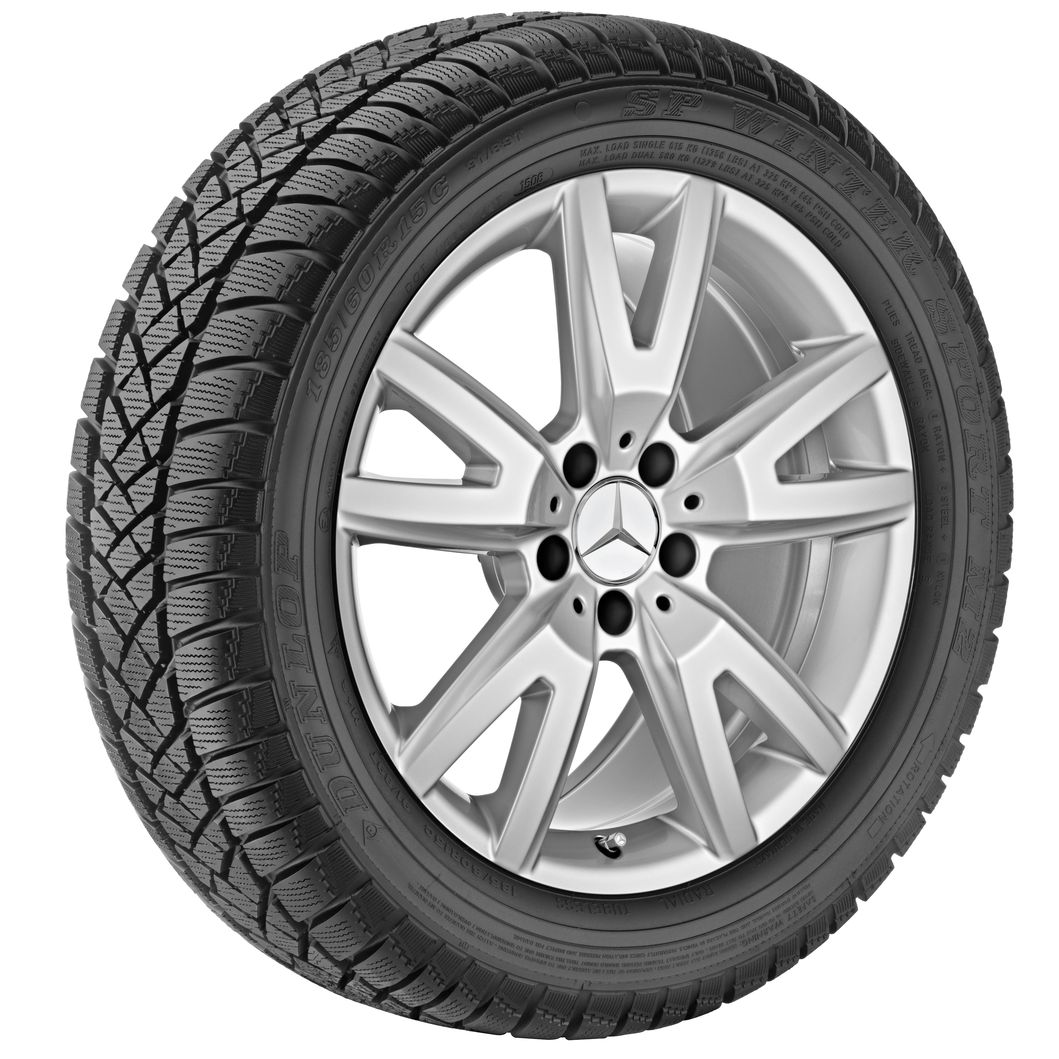 5-twin-spoke wheel, 45.7 cm (18-inch) - 9,5 J x 18 ET 48, titanium silver