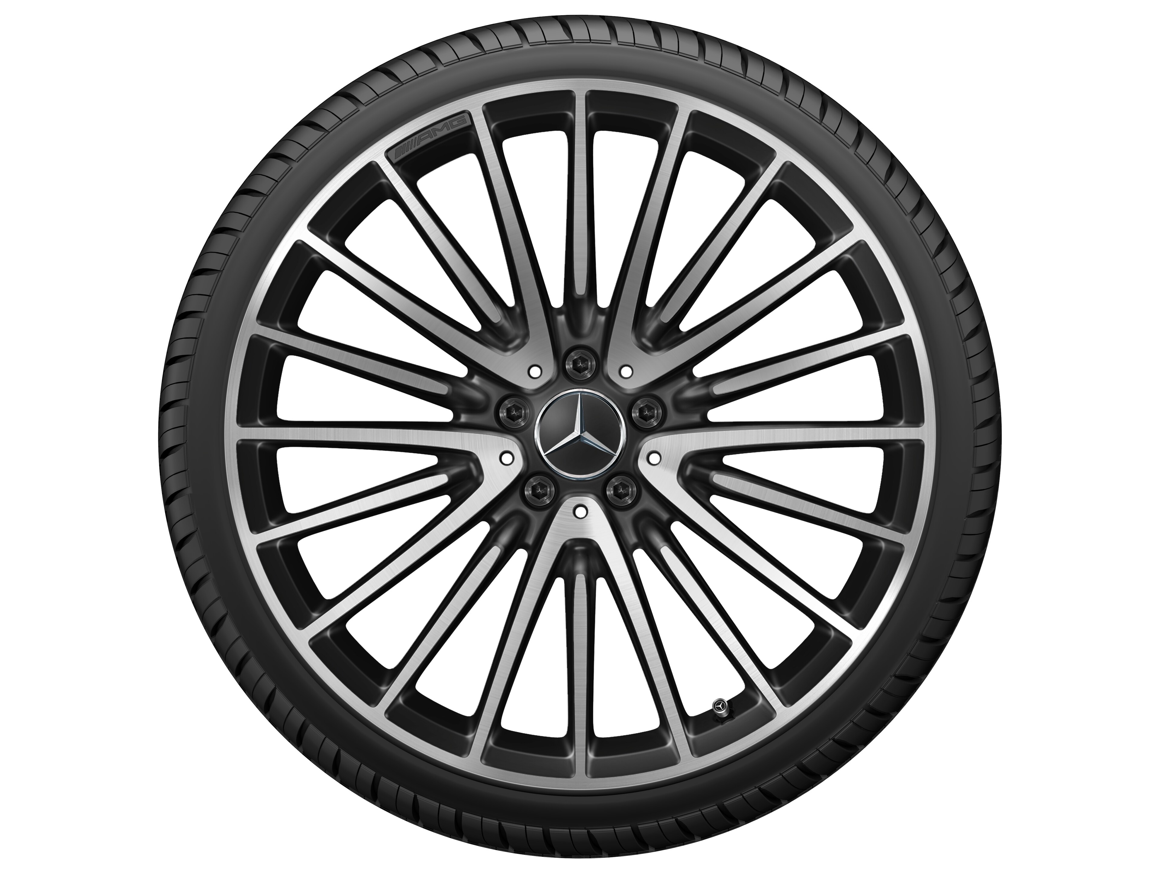 AMG multi-spoke wheel, 53.3 cm (21-inch) - 9 J x 21 ET 34, black, high-sheen
