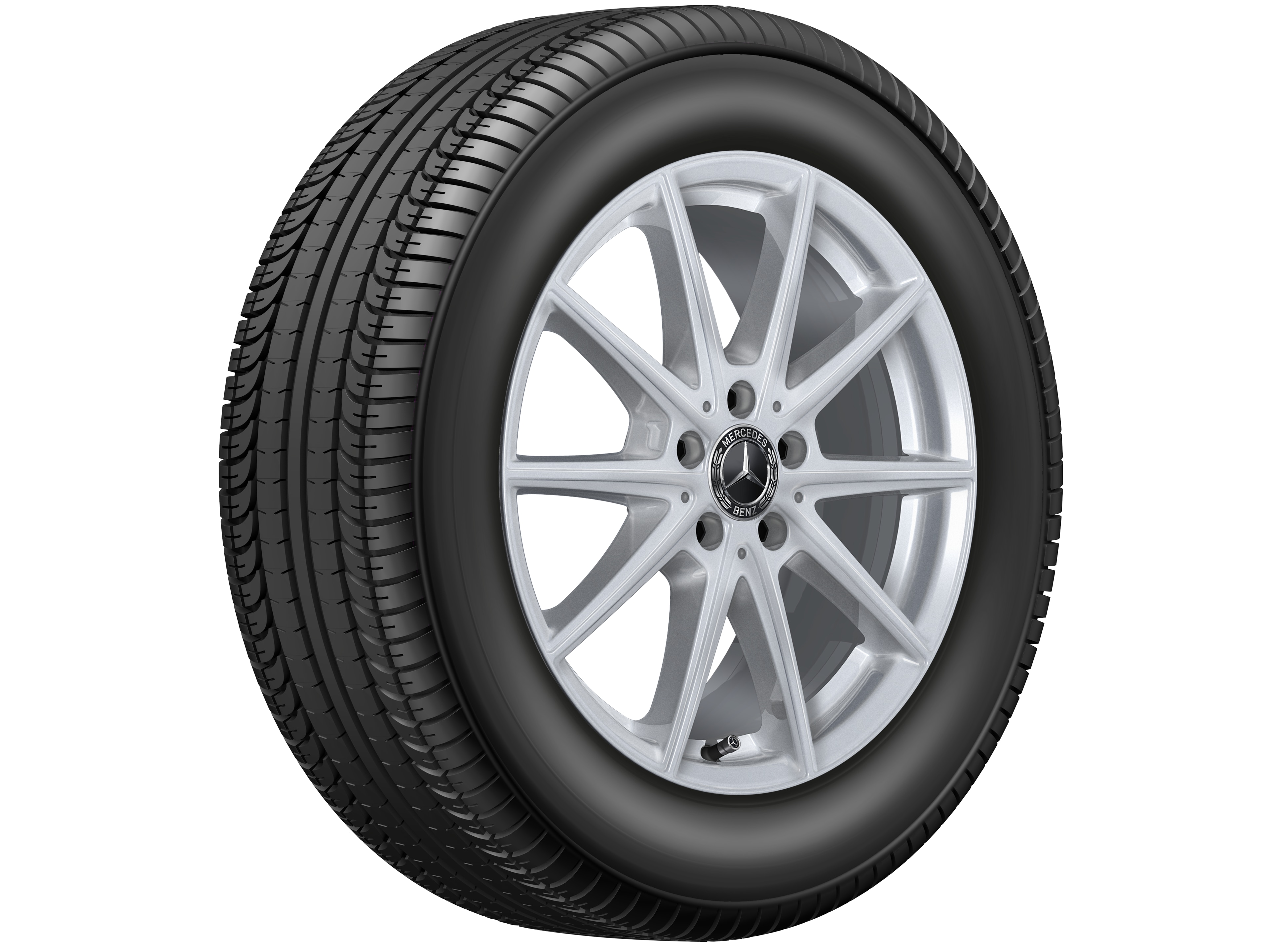 5-twin-spoke wheel, 45.7 cm (18-inch) - 7,5 J x 18 ET 52,5, vanadium silver, painted