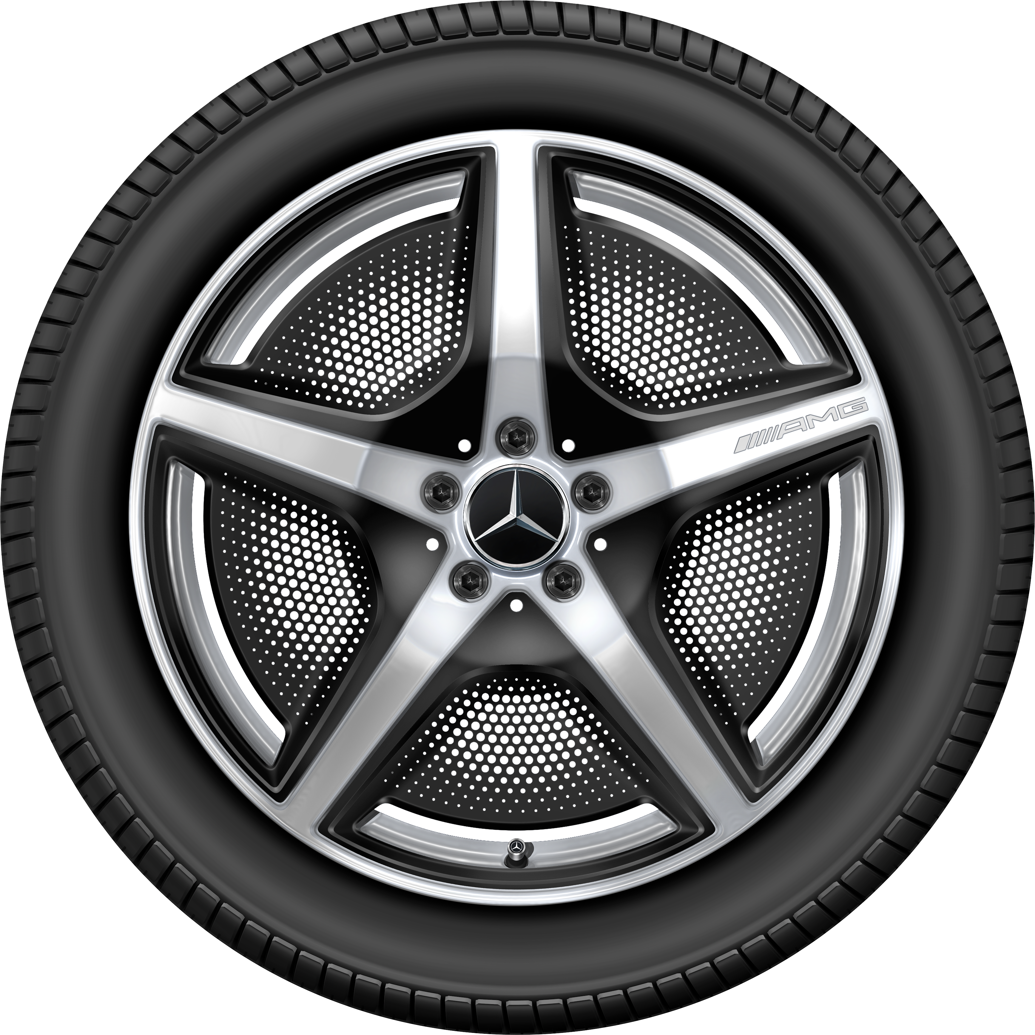 AMG 5-spoke wheel, 50.8 cm (20-inch) - 9 J x 20 ET 50, vanadium silver, high-gloss