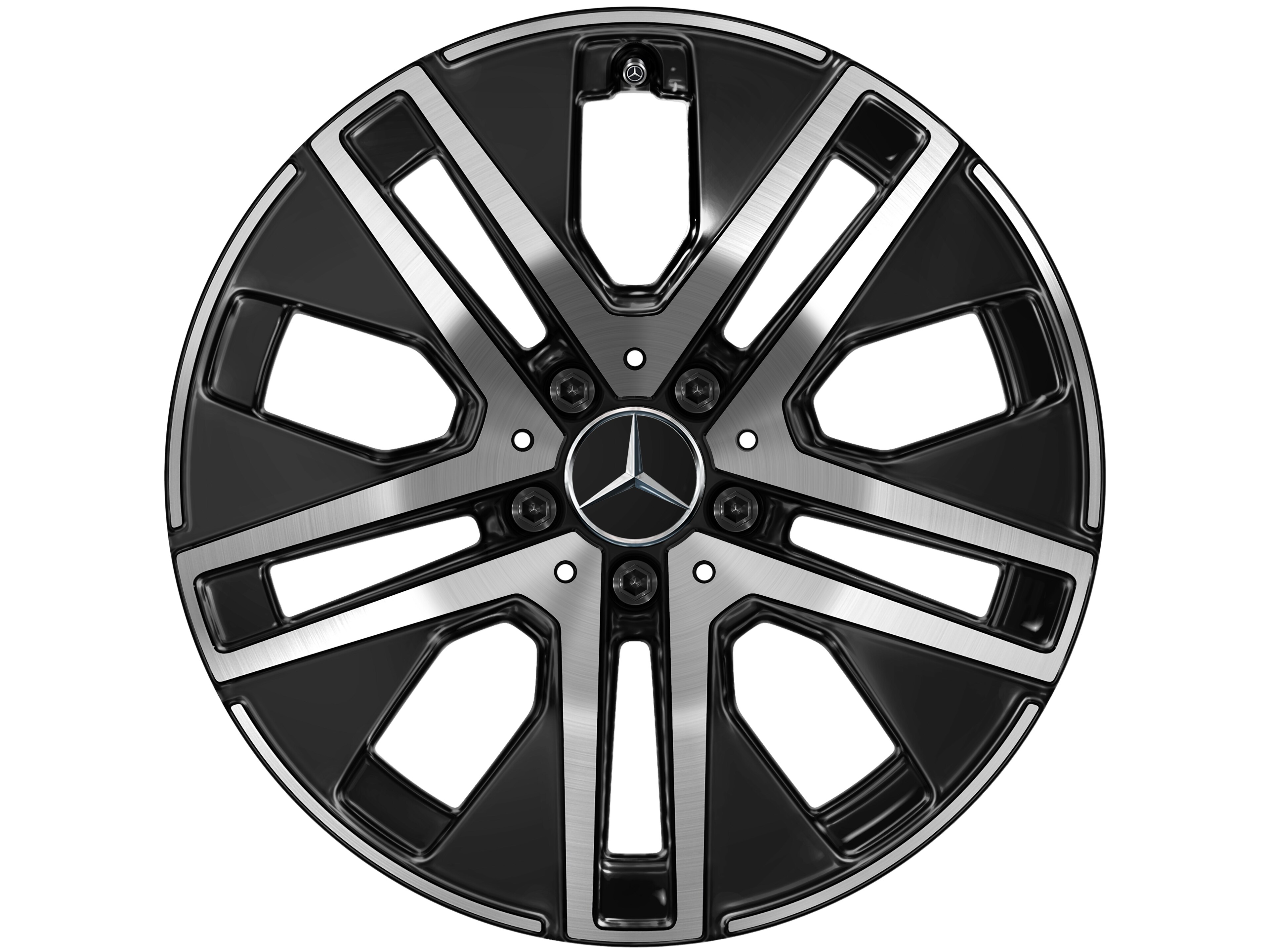 5-twin-spoke wheel, Aero, 45.7 cm (18-inch) - 7,5 J x 18 ET 53, black, high-sheen