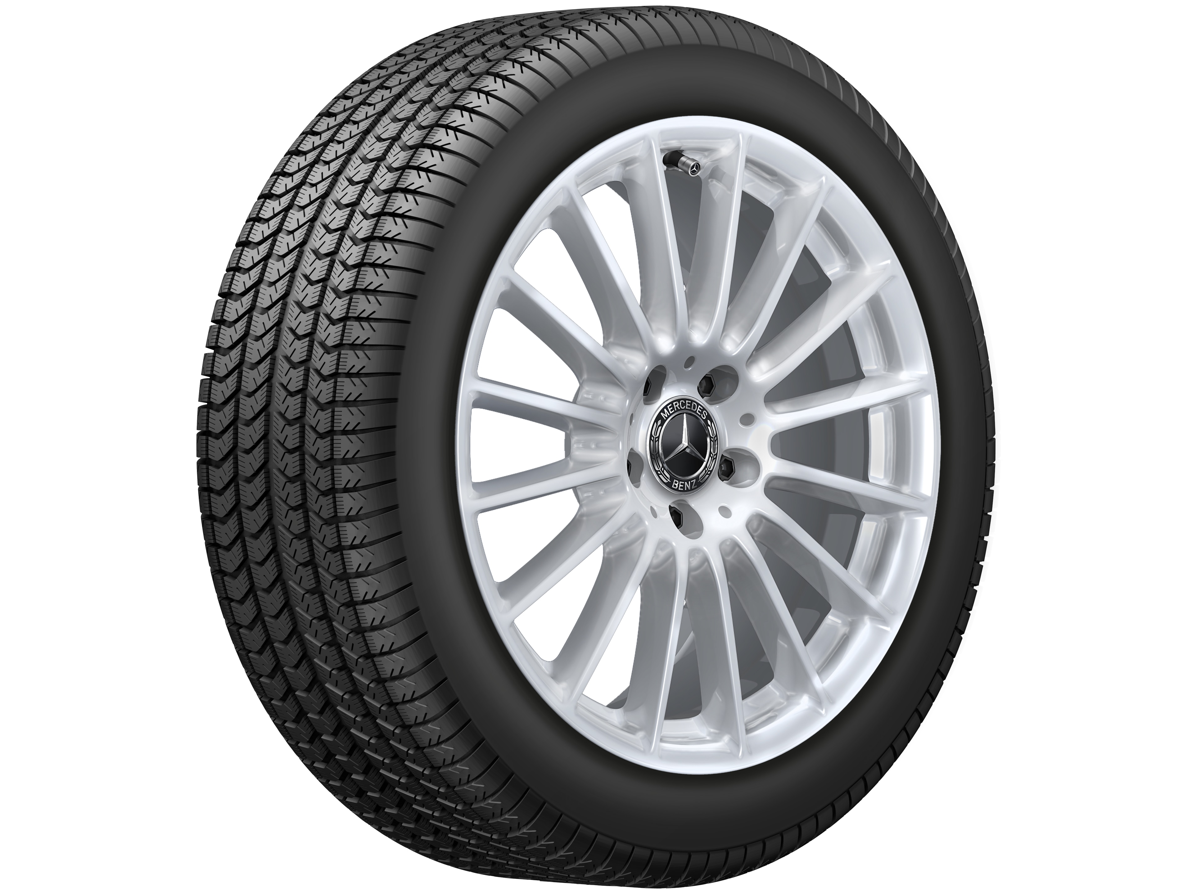 Multi-spoke wheel, 43.2 cm (17-inch), passenger car