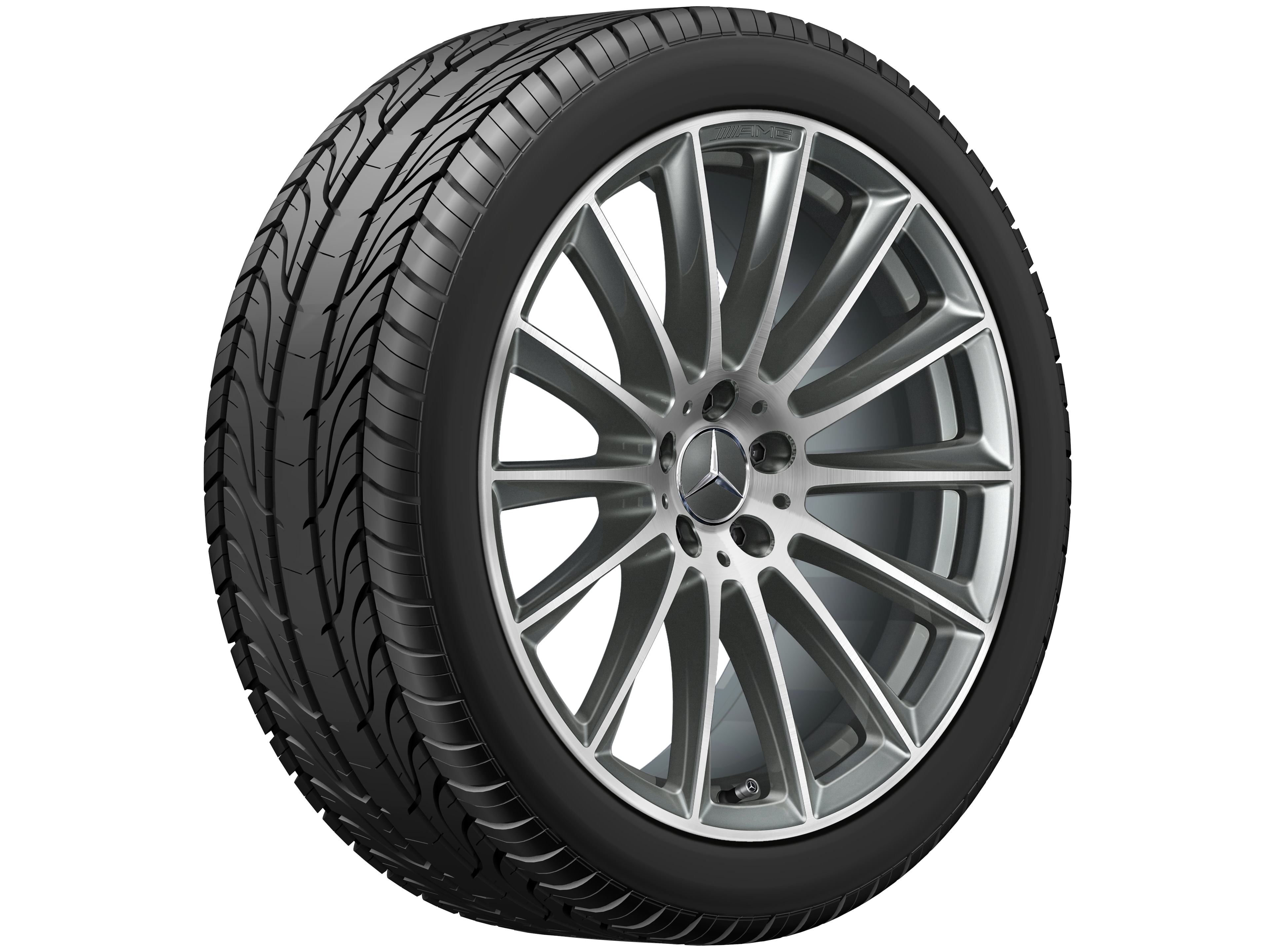 AMG multi-spoke wheel, 50.8 cm (20-inch) - 9 J x 20 ET 34, titanium grey, high-sheen