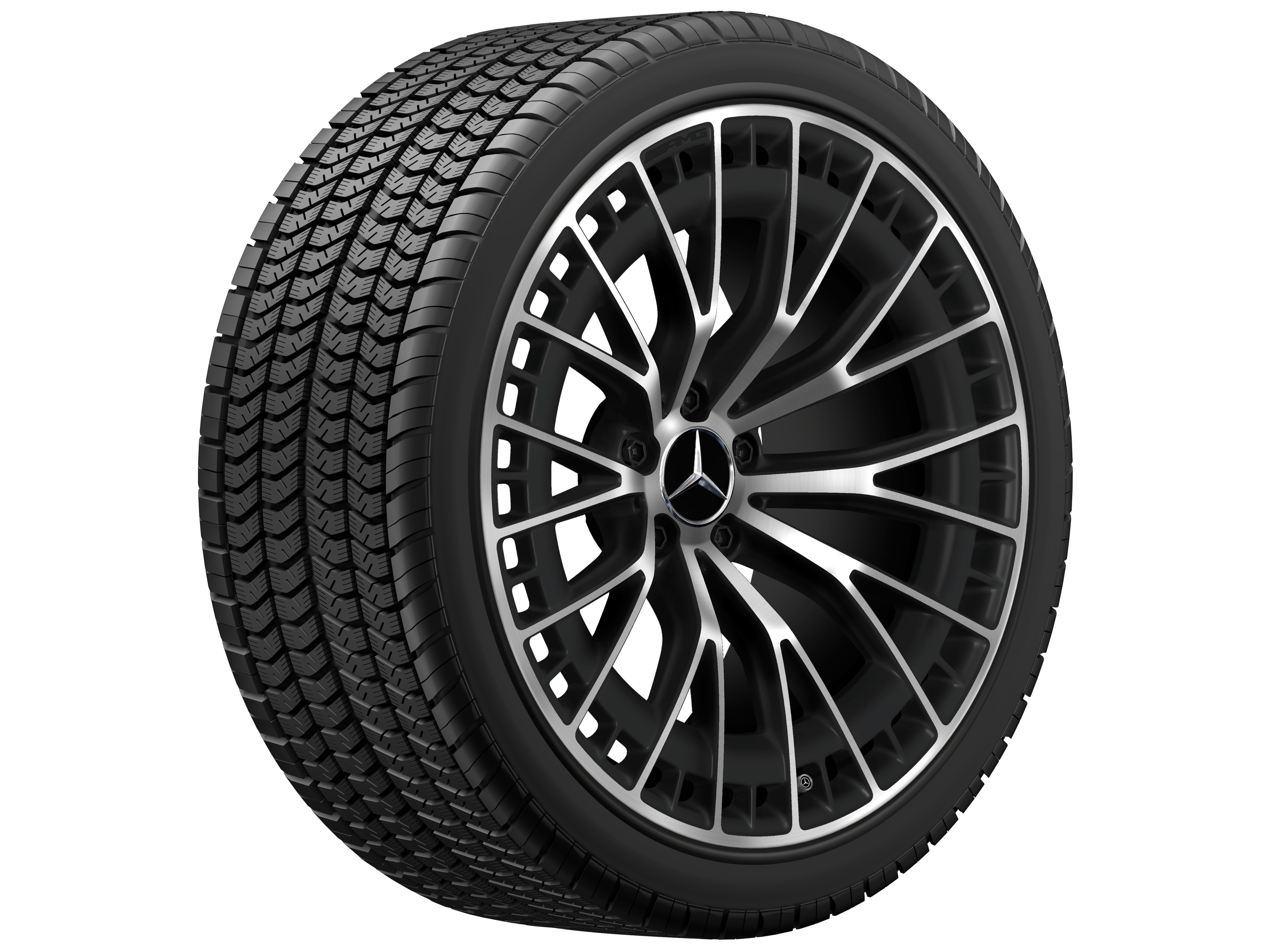 AMG light-alloy wheel, in Y-spoke design, 50.8 cm (20-inch) - 11 J x 20 ET 24, matt black, high-sheen