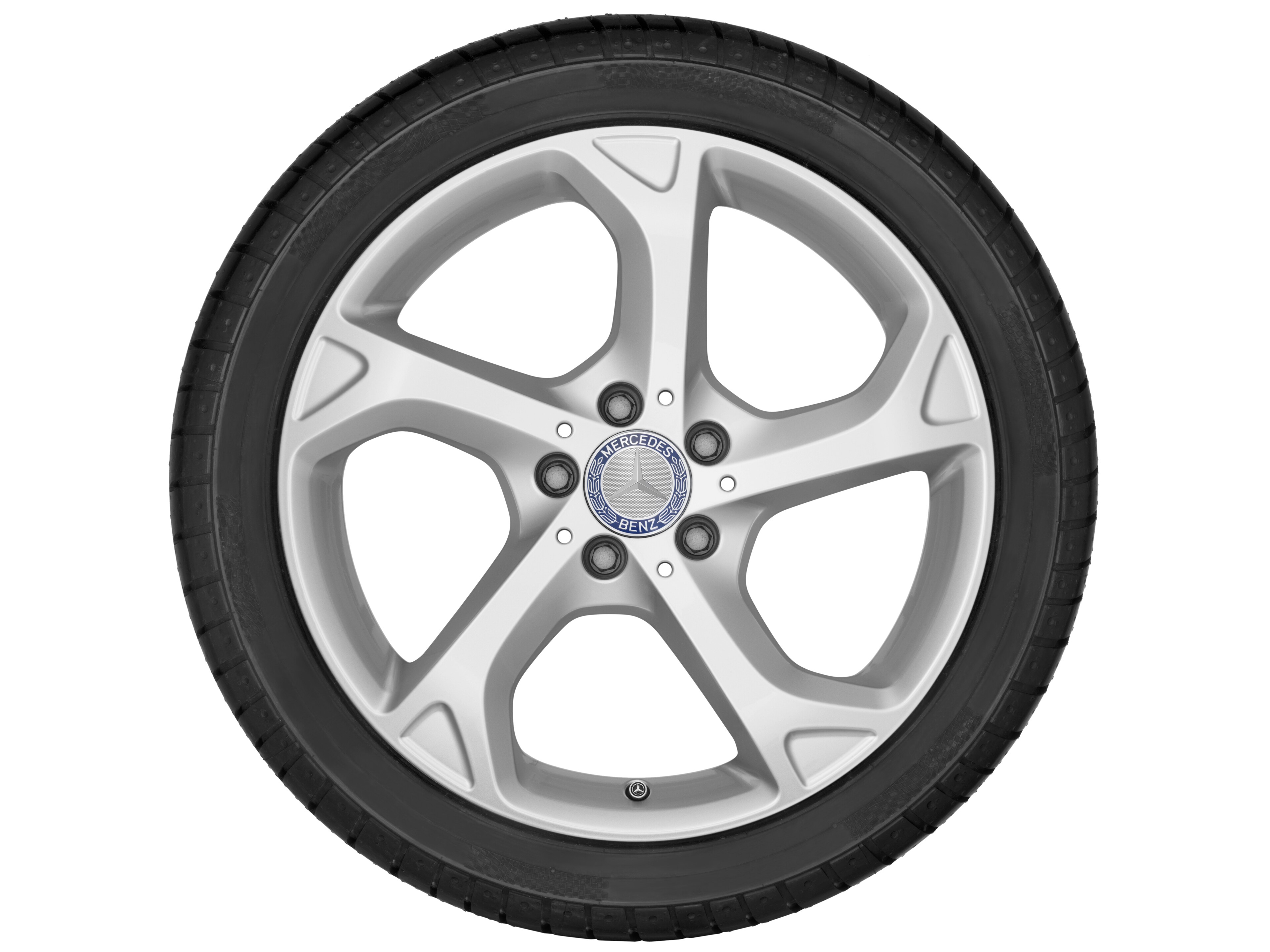 5-spoke wheel, 45.7 cm (18-inch) - 7 J x 18 ET 46, vanadium silver, painted