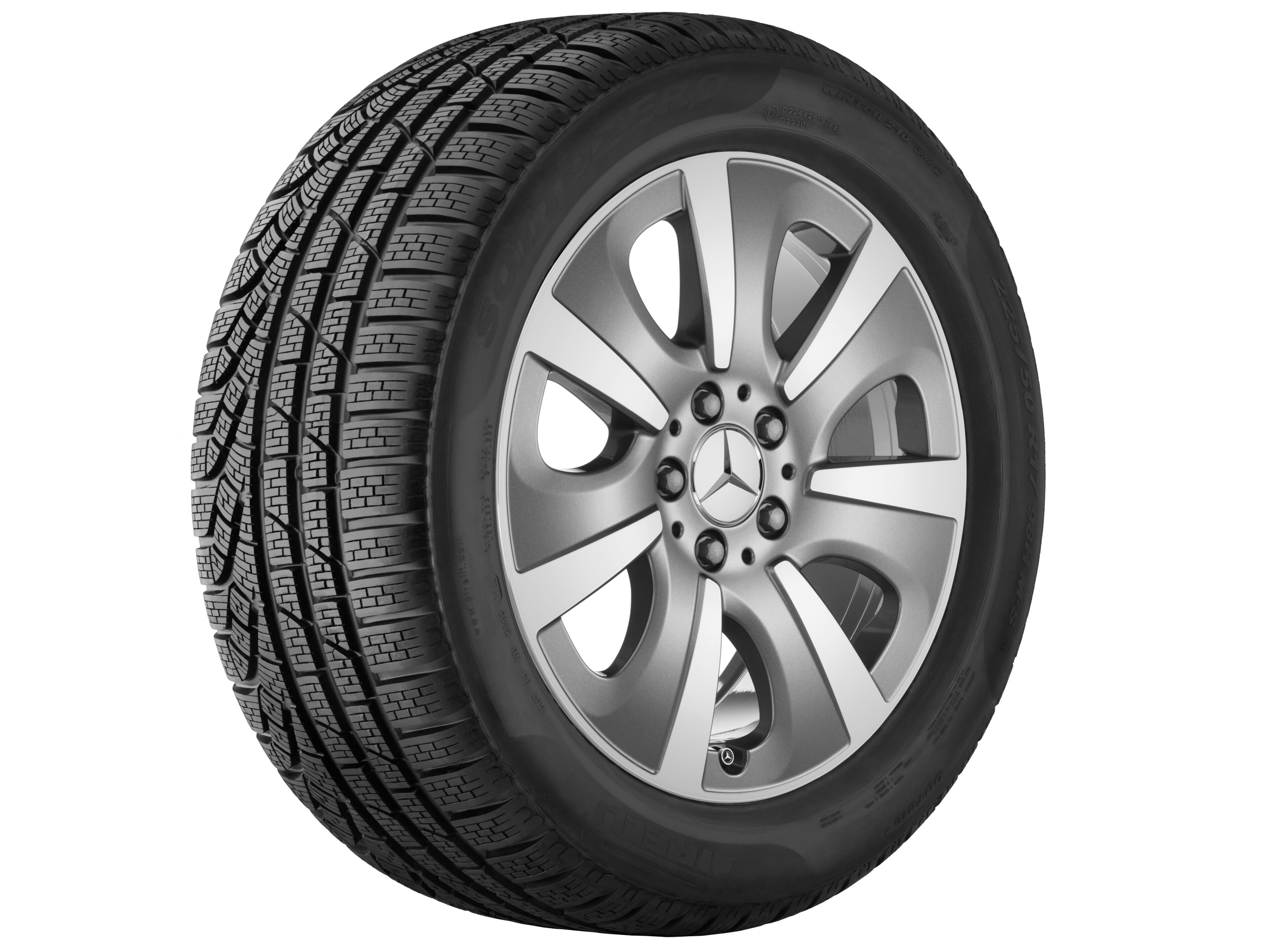 7-spoke wheel, Aero, 48.3 cm (19-inch) - 8,5 J x 19 ET 62, himalaya grey, high-sheen