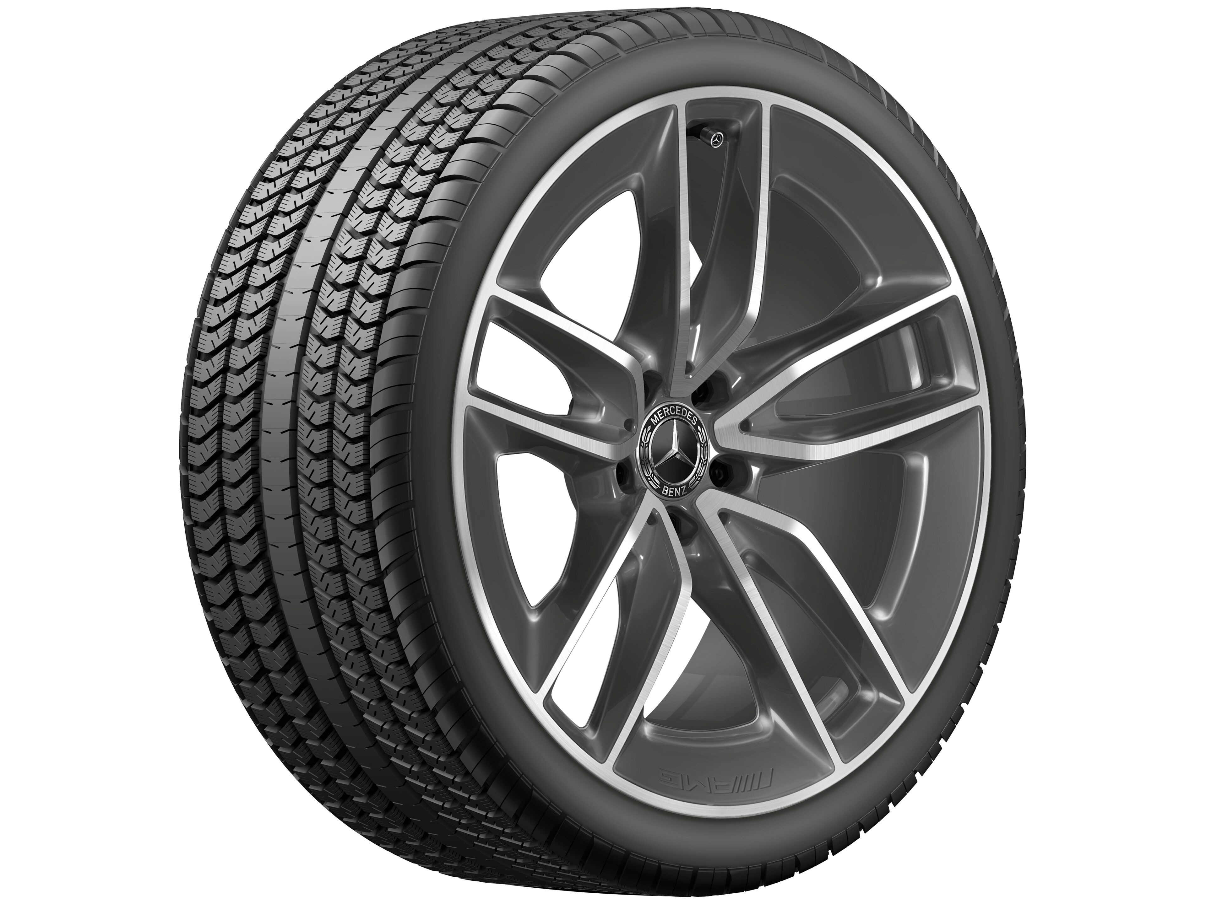 AMG 5-twin-spoke wheel, 50.8 cm (20-inch) - 9 J x 20 ET 28, tremolite metallic, high-sheen