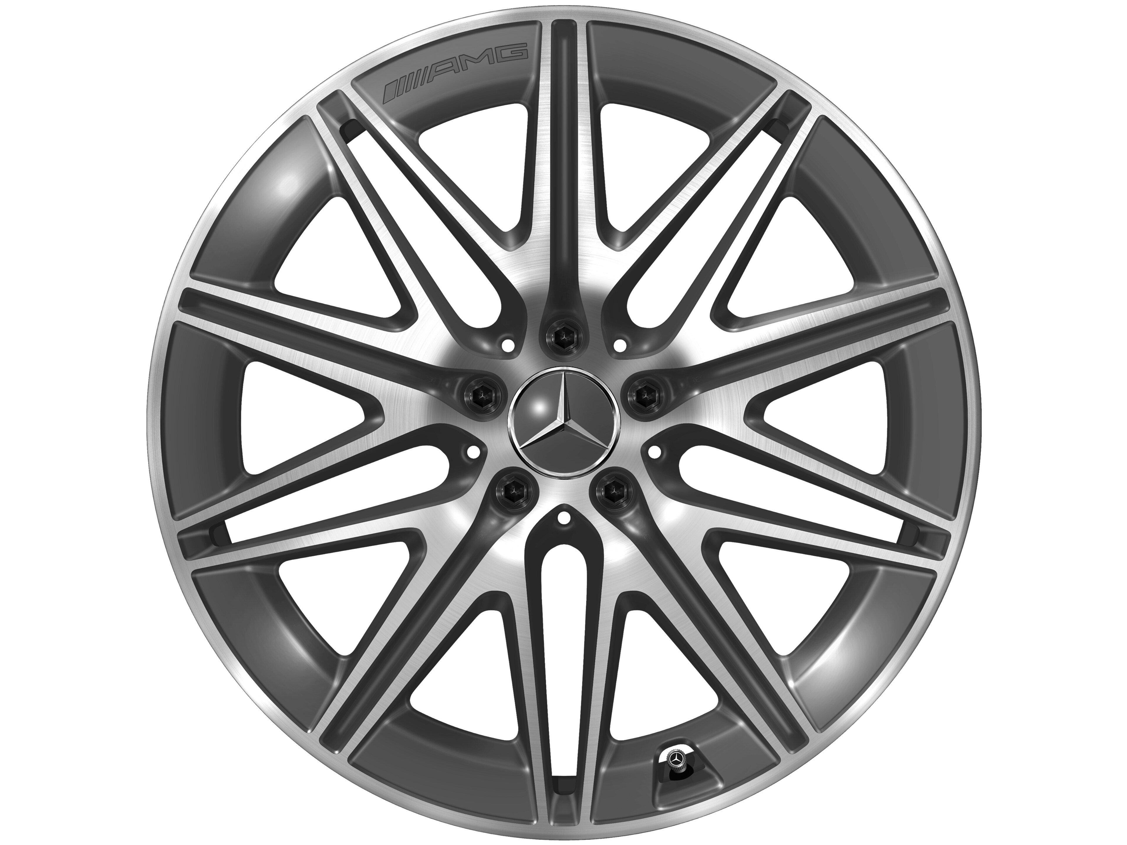 AMG 10-spoke wheel, 50.8 cm (20-inch) - 9,5 J x 20 ET 25,1, tantalite grey, high-sheen