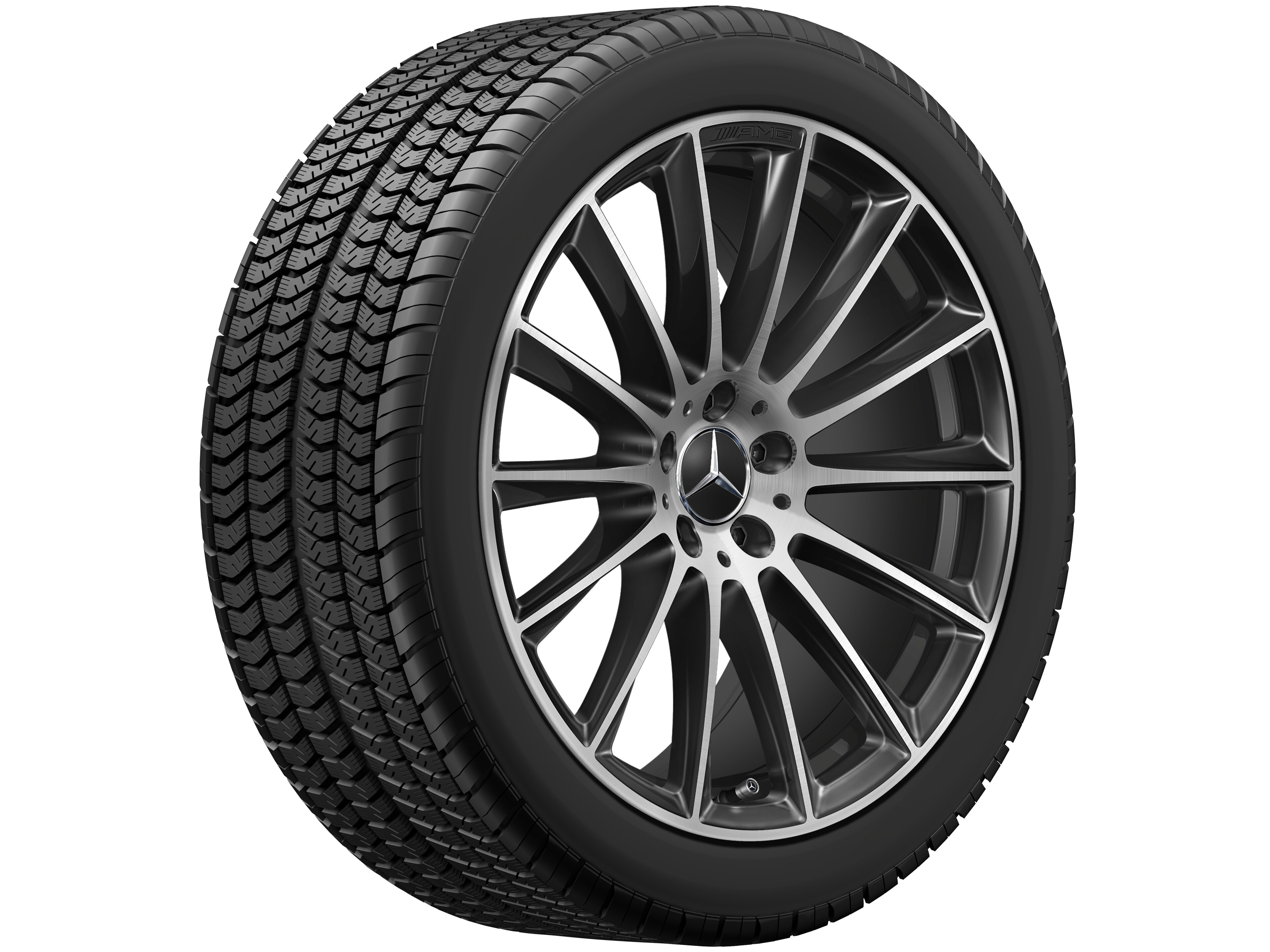 AMG multi-spoke wheel, 50.8 cm (20-inch) - 9 J x 20 ET 34, black, high-sheen