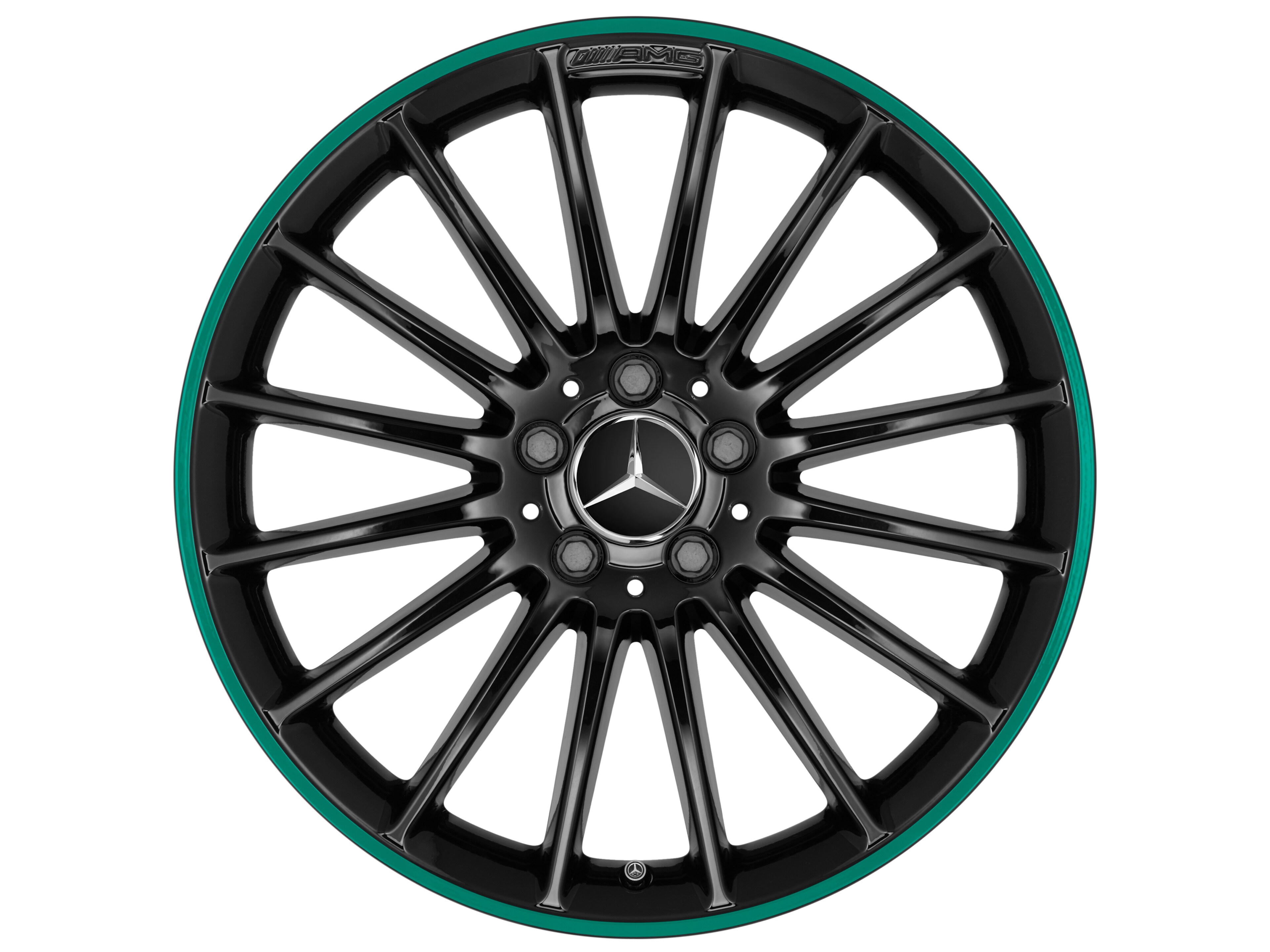 AMG multi-spoke wheel, 48.3 cm (19-inch) - 8 J x 19 ET 48, black, glossy