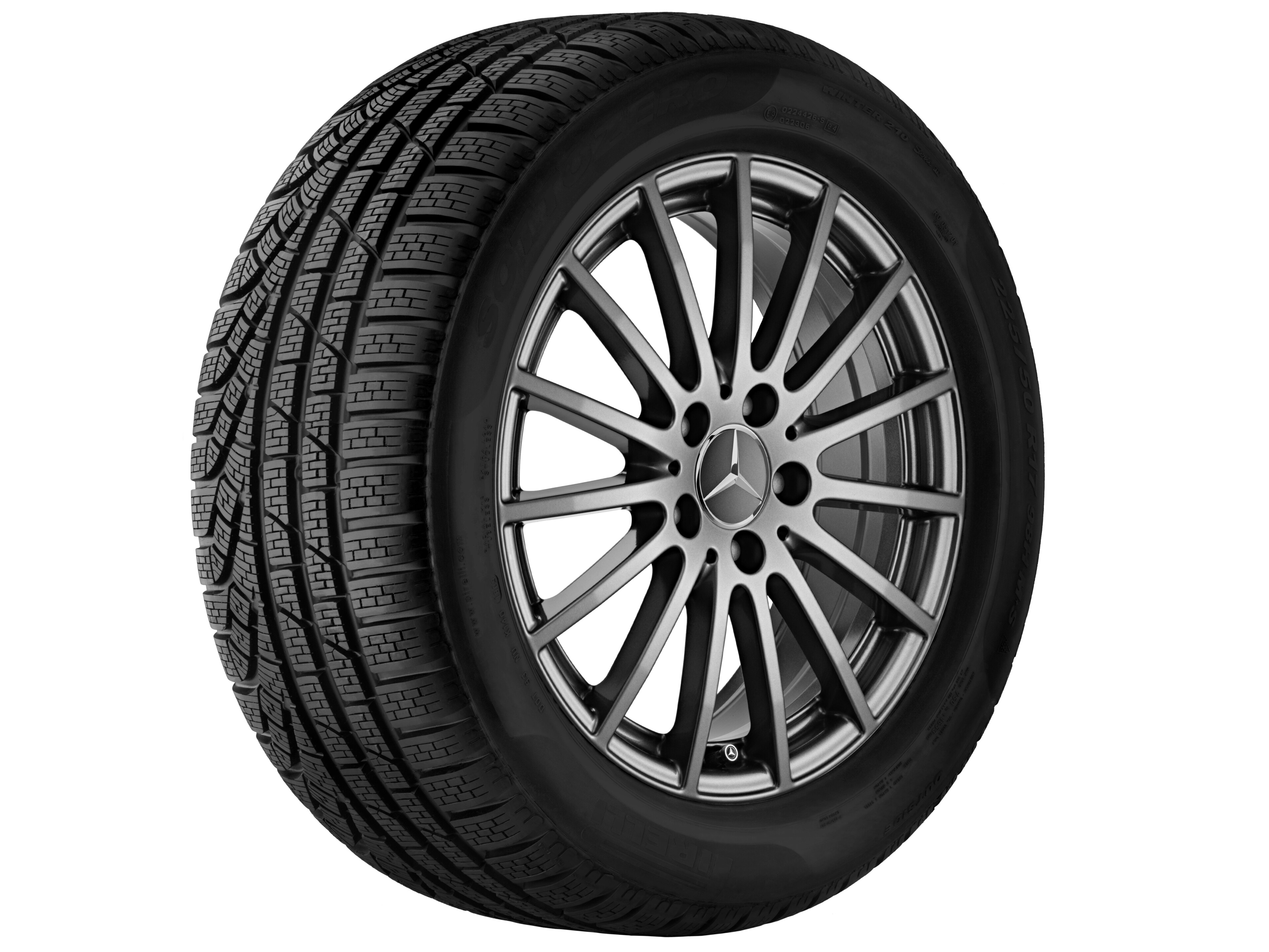 Multi-spoke wheel, 43.2 cm (17-inch) - 7 J x 17 ET 48, himalaya grey, painted