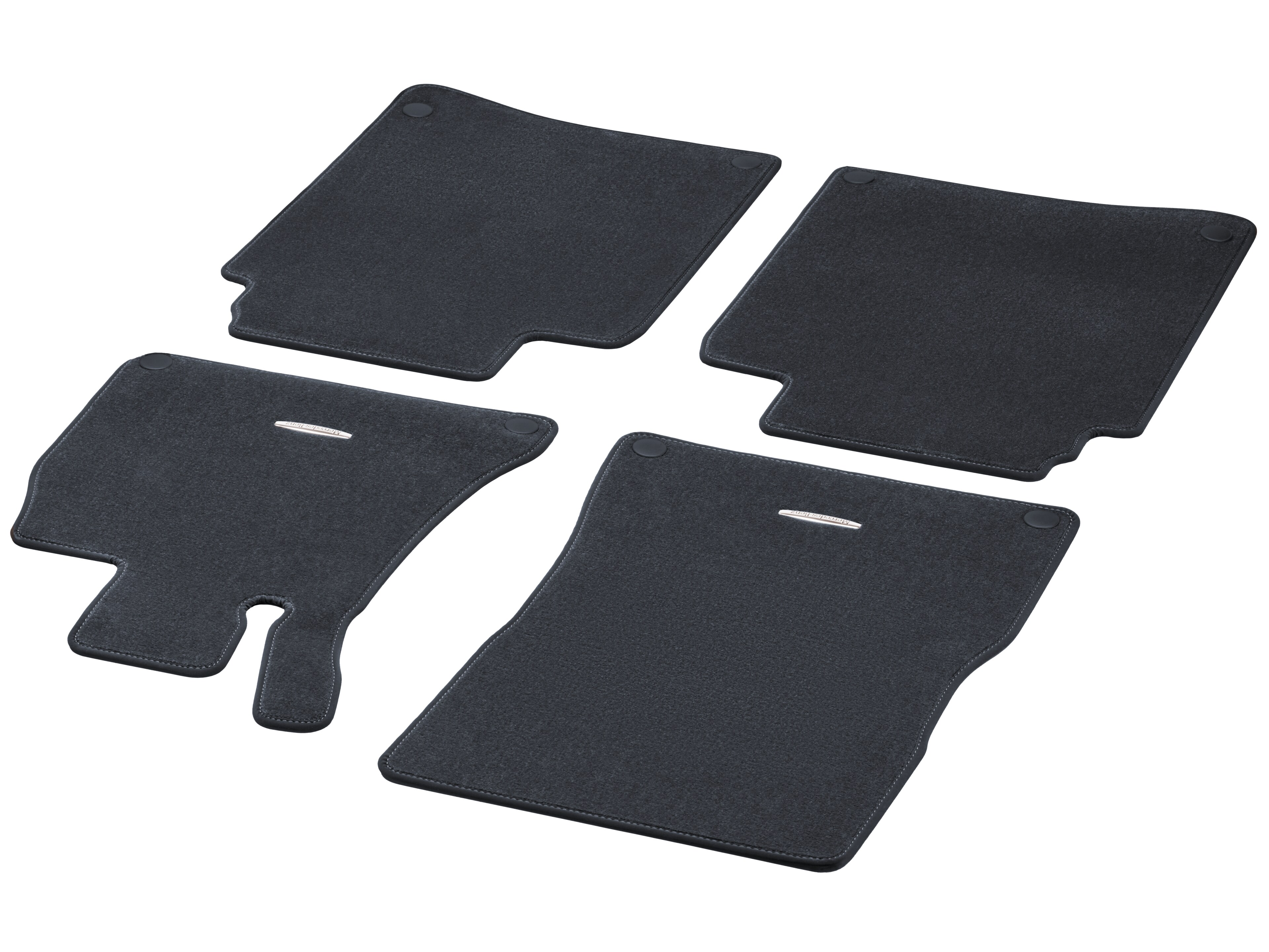 Velour floor mats CLASSIC, Set, Set of 4 - RHD, magma grey