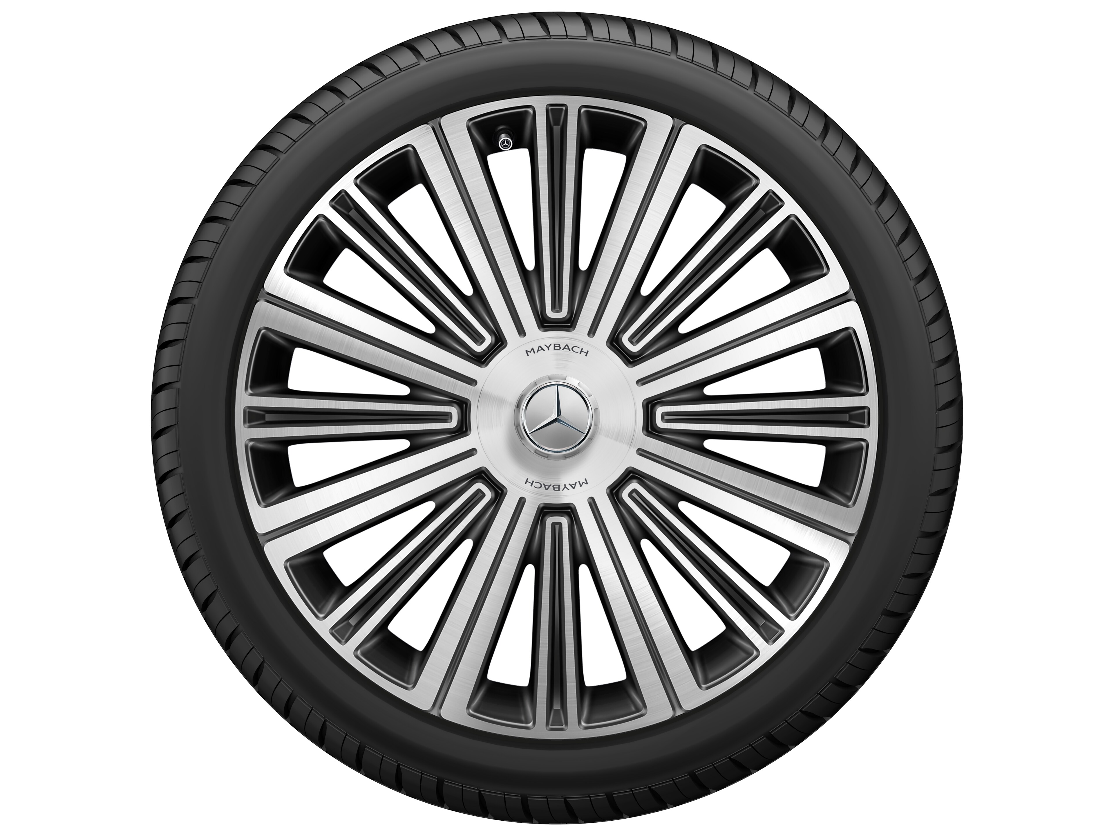 Multi-spoke wheel, with additional spokes, 55.9 cm (22-inch), High-sheen finish - 9,5 J x 22 ET 36, black, high-sheen