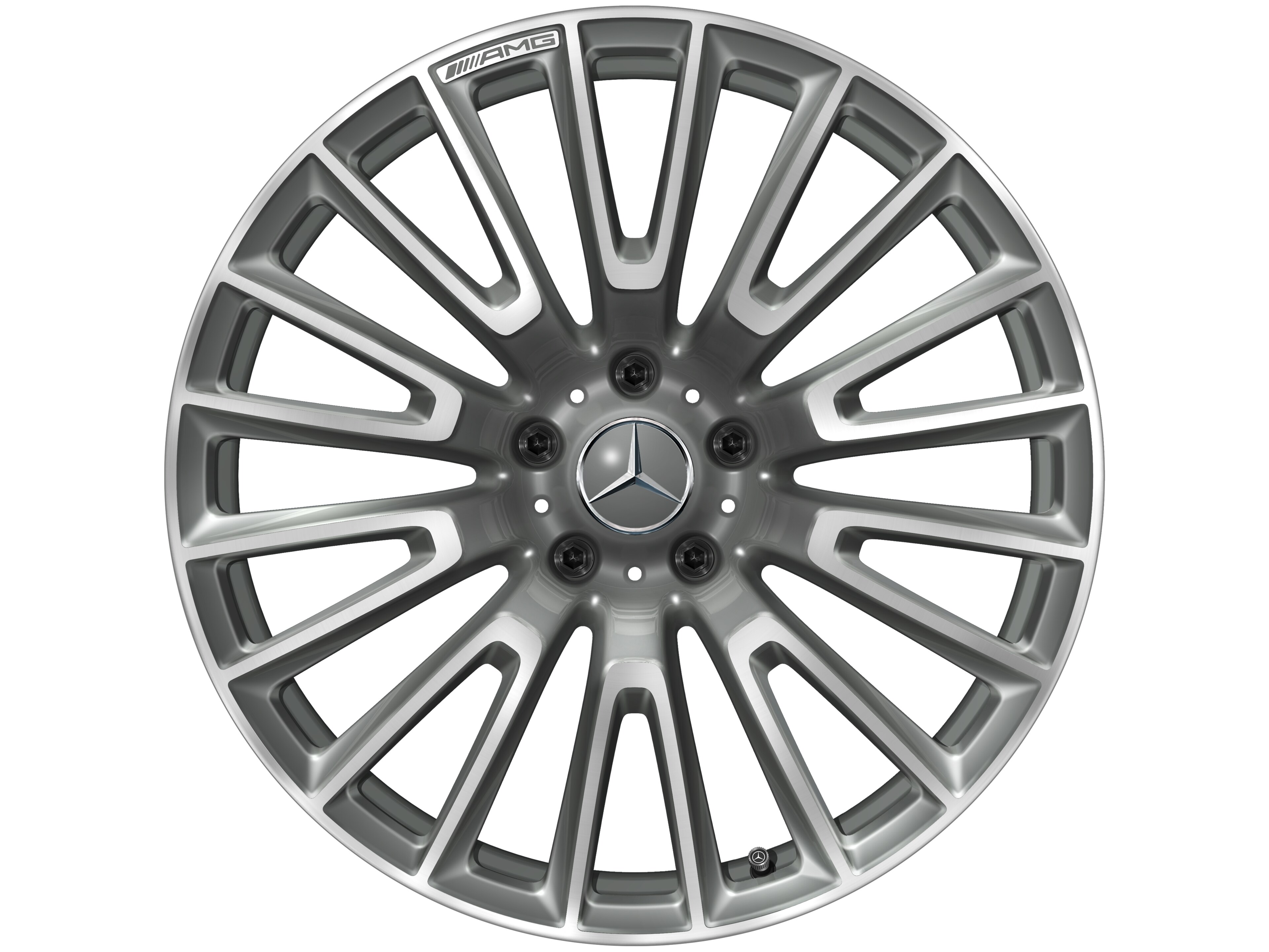 AMG 10-twin-spoke forged wheel, 55.9 cm (22-inch) - 10 J x 22 ET 36,1, himalaya grey, high-sheen